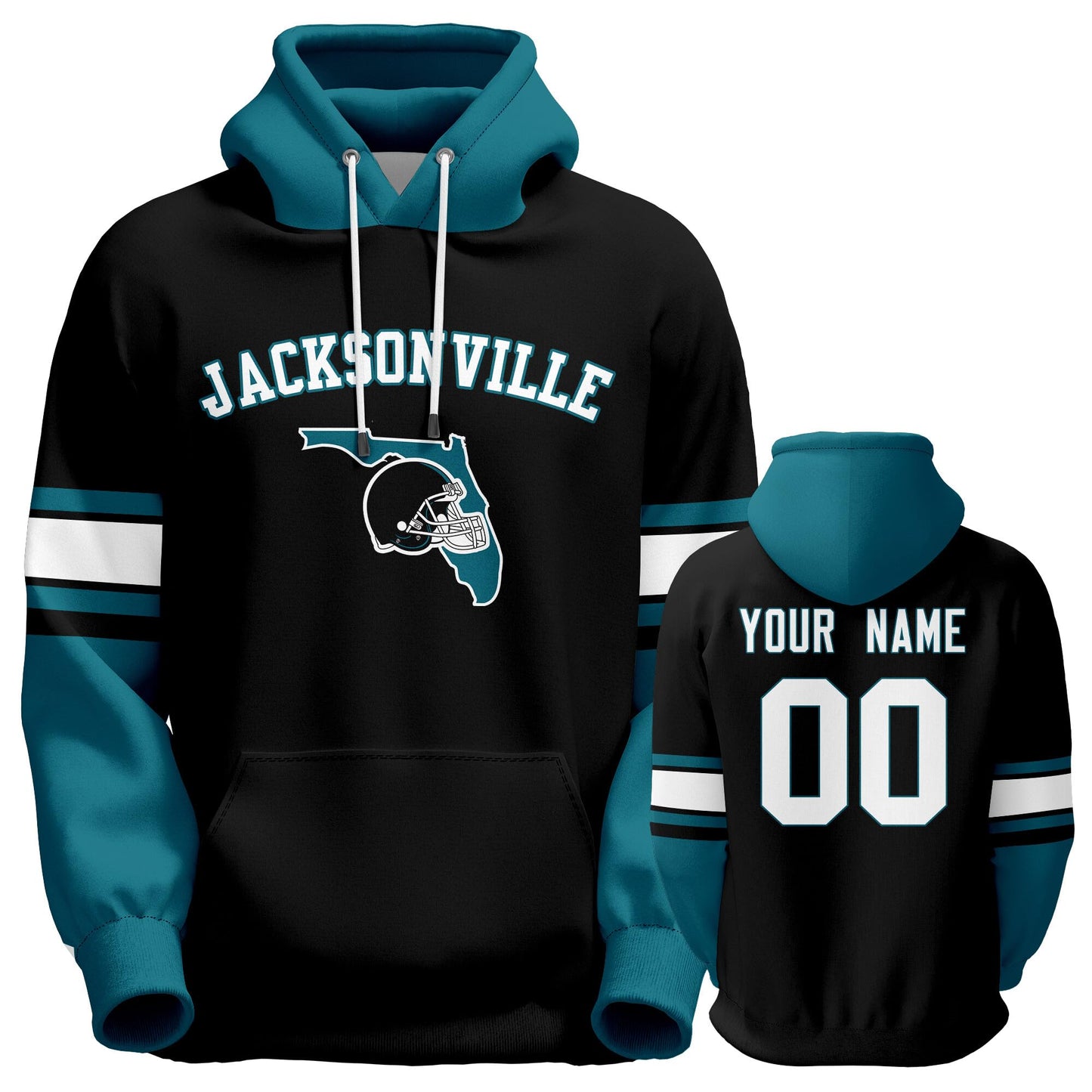 Custom Football Hoodie Personalized Team Pullover Sweatshirt