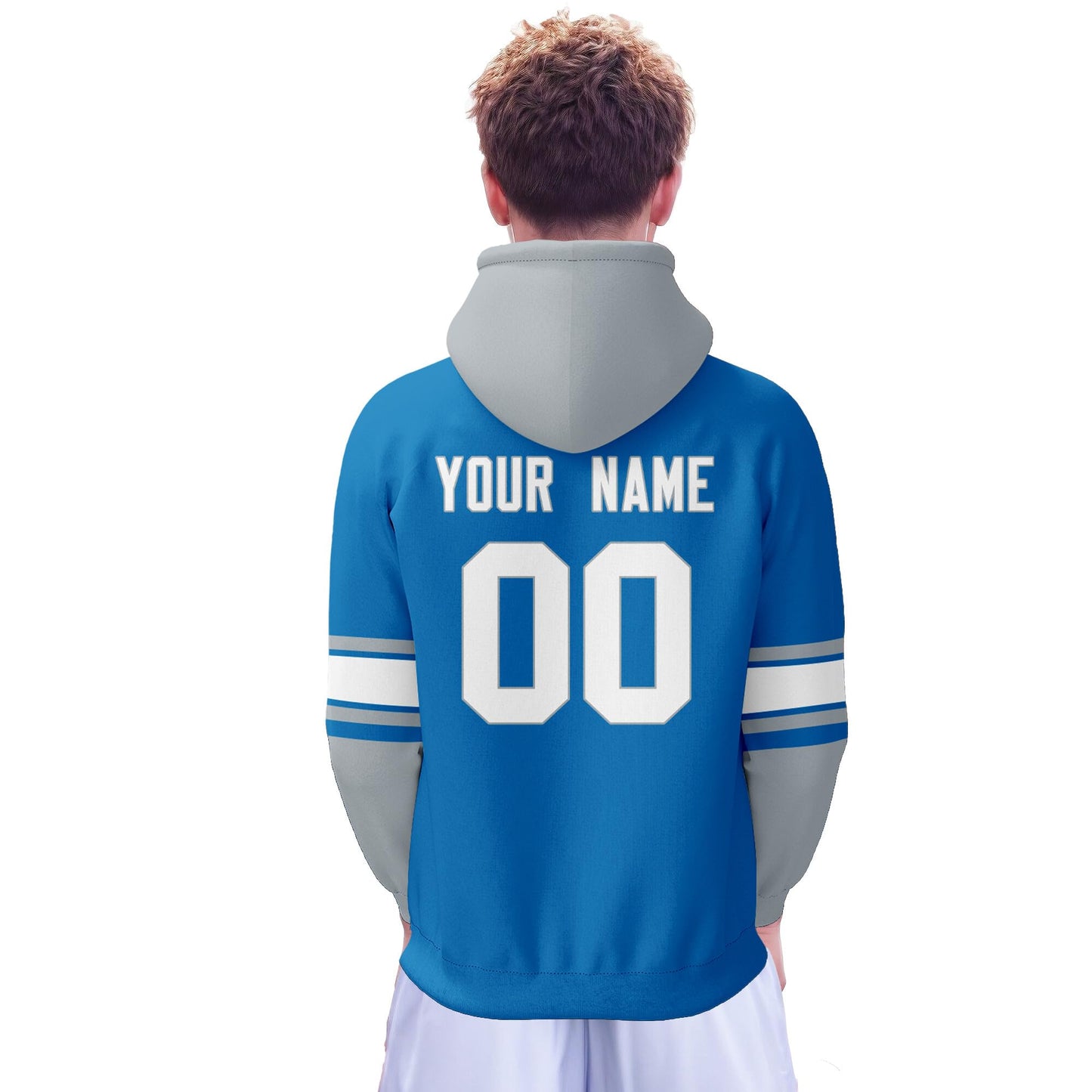 Custom Football Hoodie Personalized Team Pullover Sweatshirt