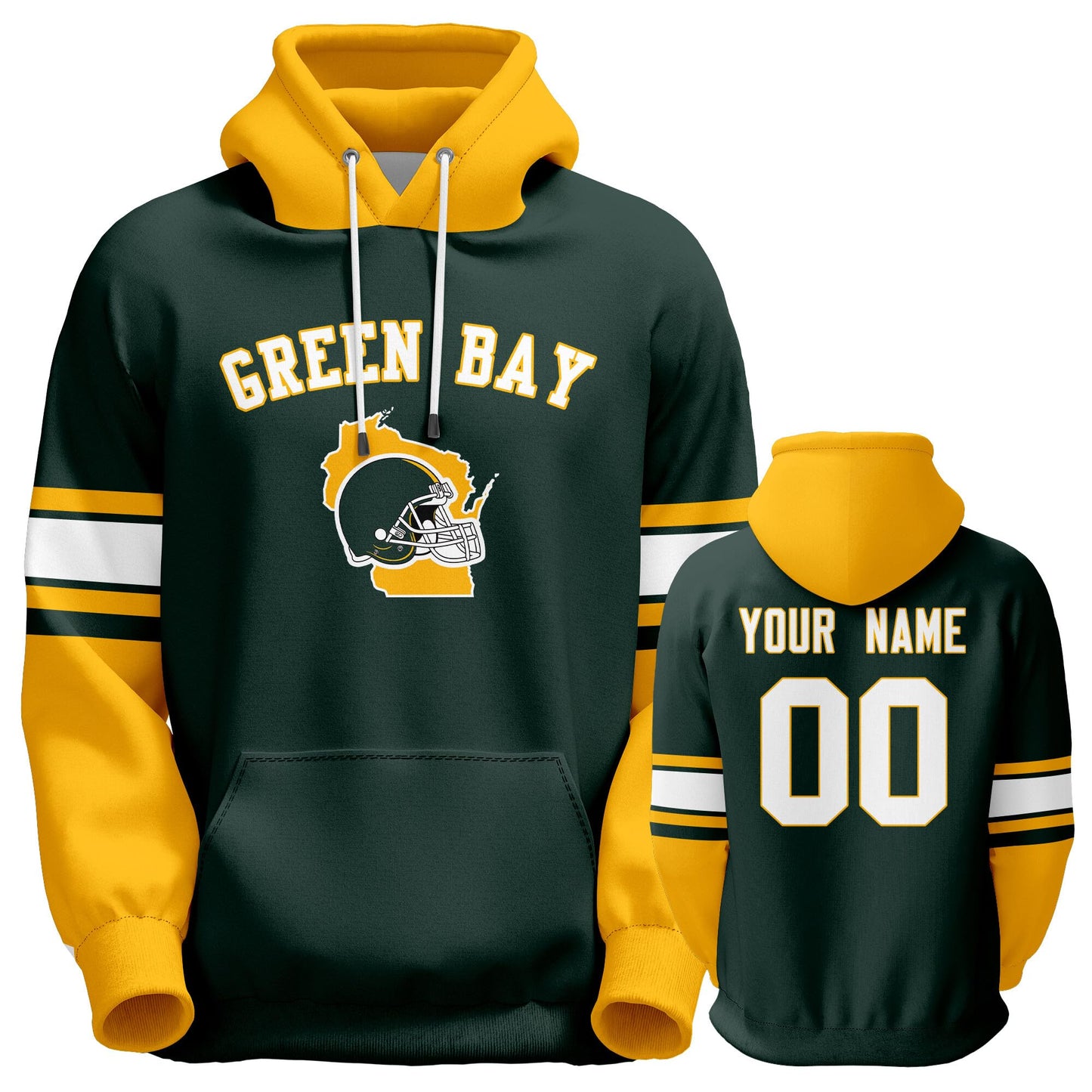 Custom Football Hoodie Personalized Team Pullover Sweatshirt