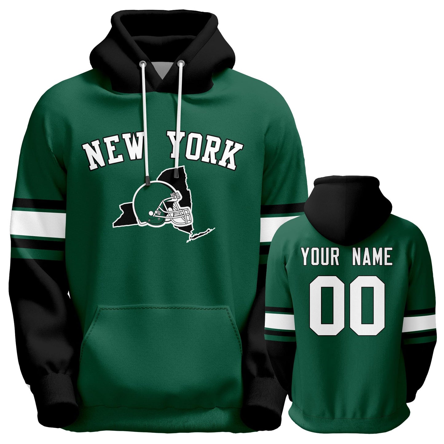 Custom Football Hoodie Personalized Team Pullover Sweatshirt