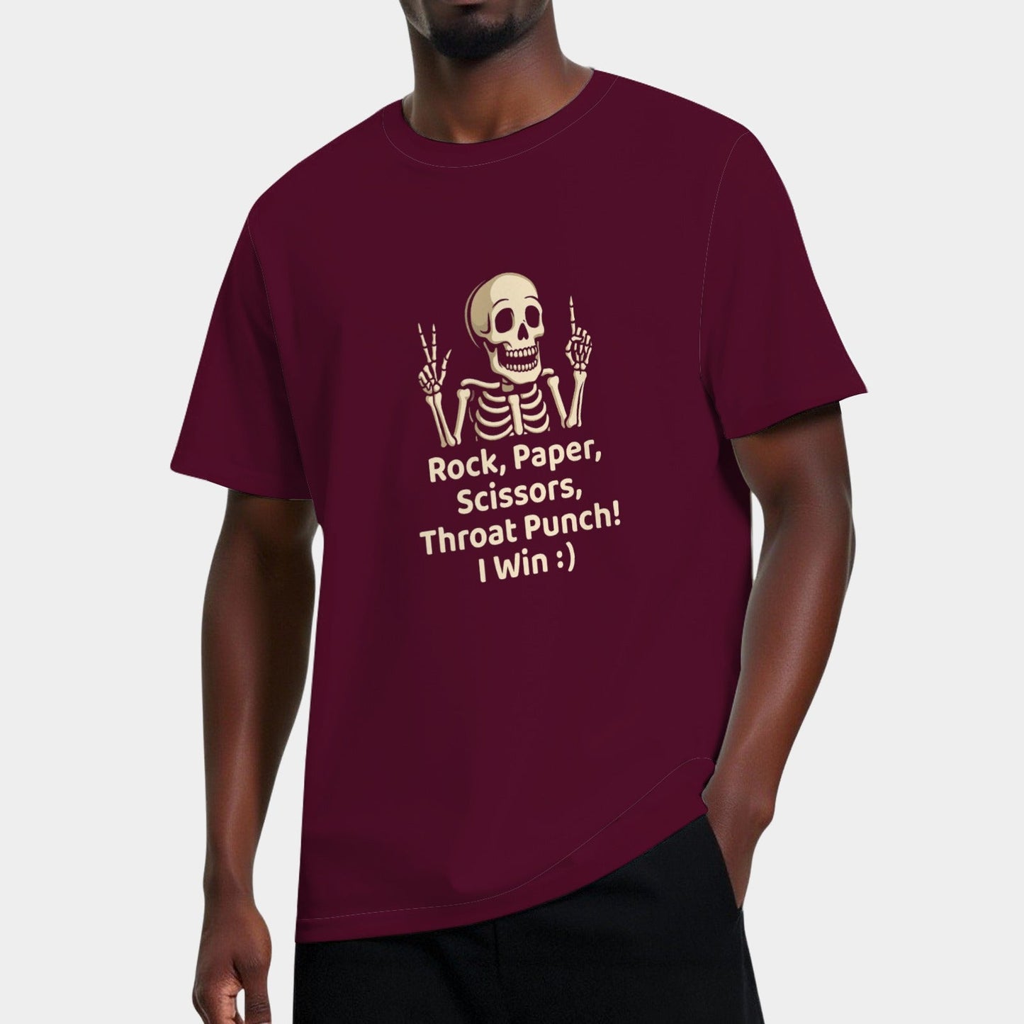 Rock, Paper, Scissors, Throat Punch I Win T-Shirts