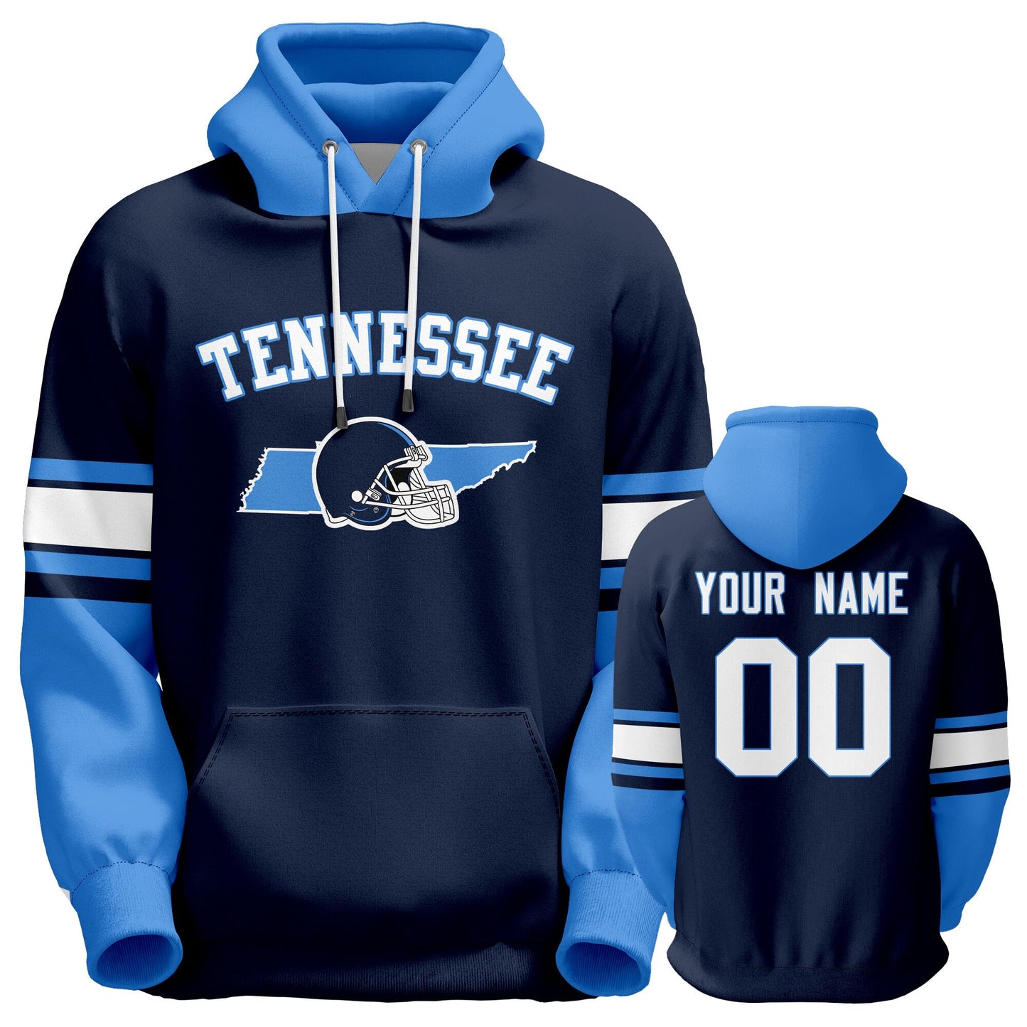 Custom Football Hoodie Personalized Team Pullover Sweatshirt