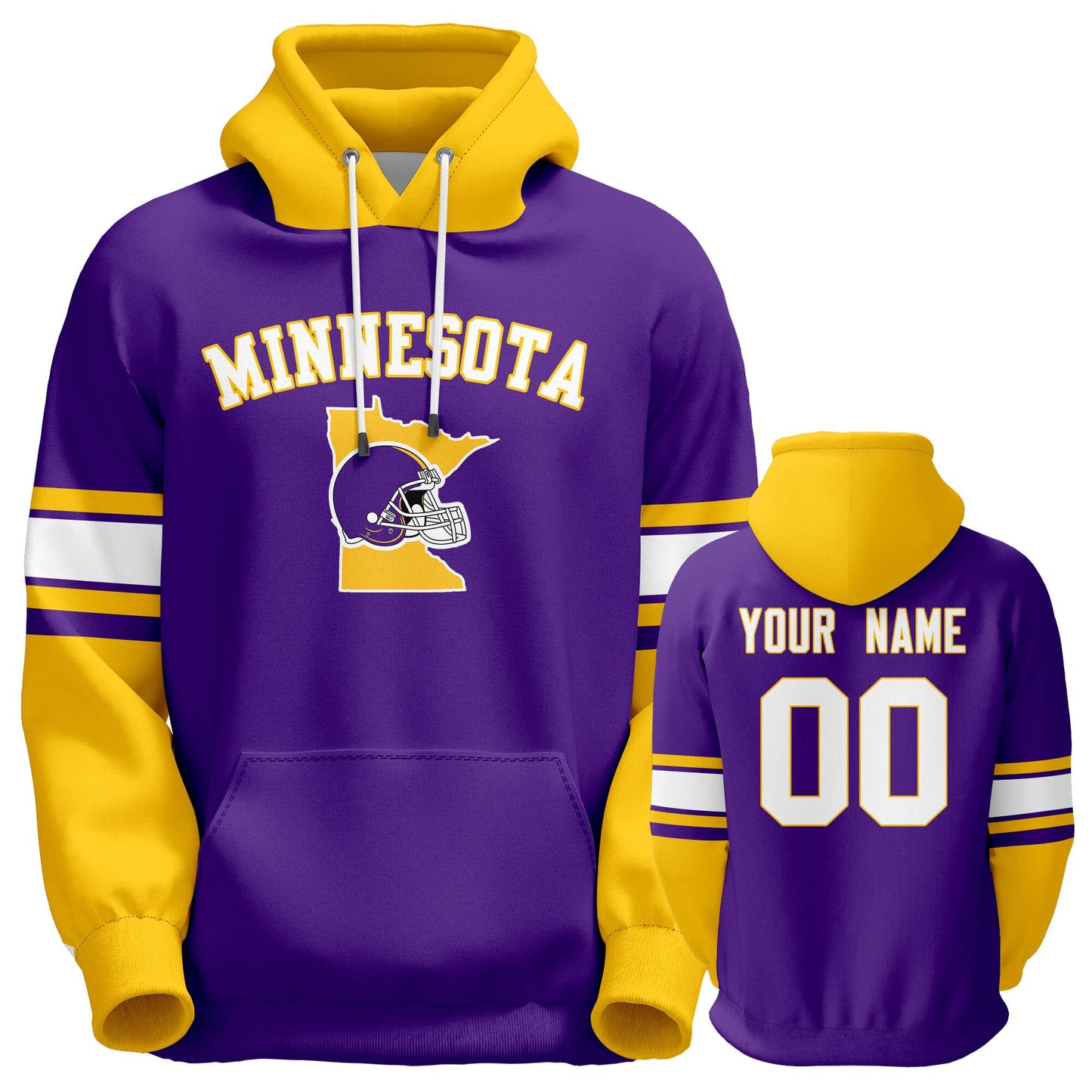 Custom Football Hoodie Personalized Team Pullover Sweatshirt