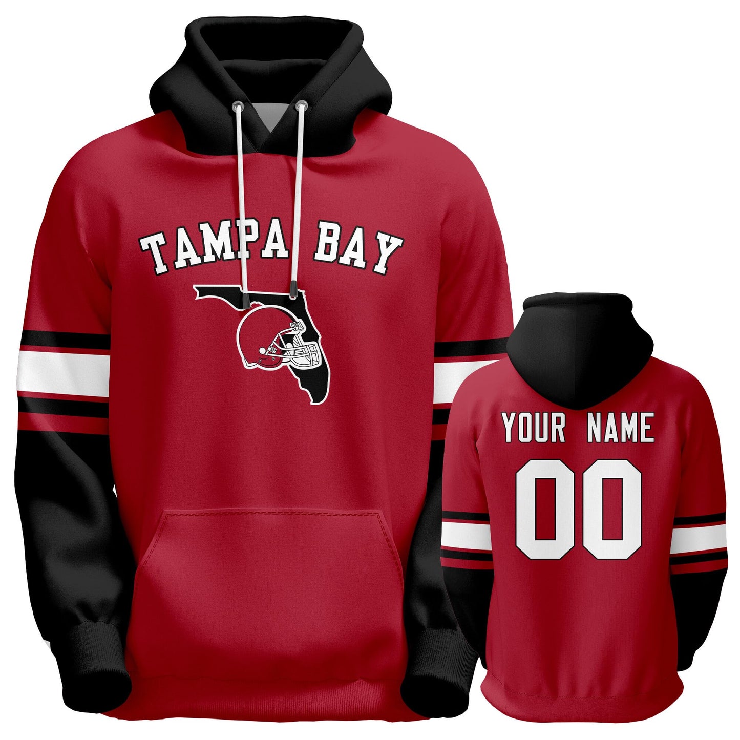 Custom Football Hoodie Personalized Team Pullover Sweatshirt