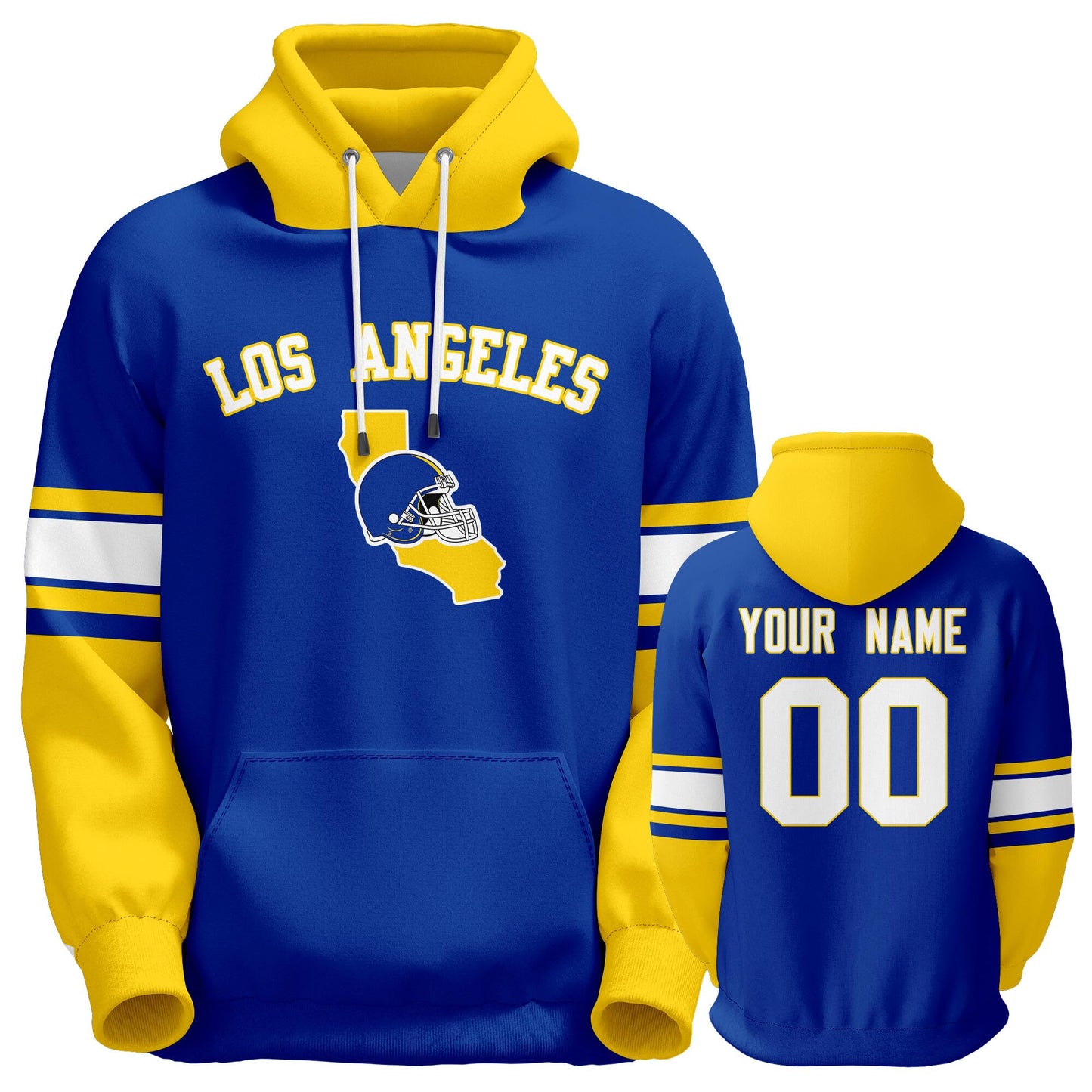 Custom Football Hoodie Personalized Team Pullover Sweatshirt