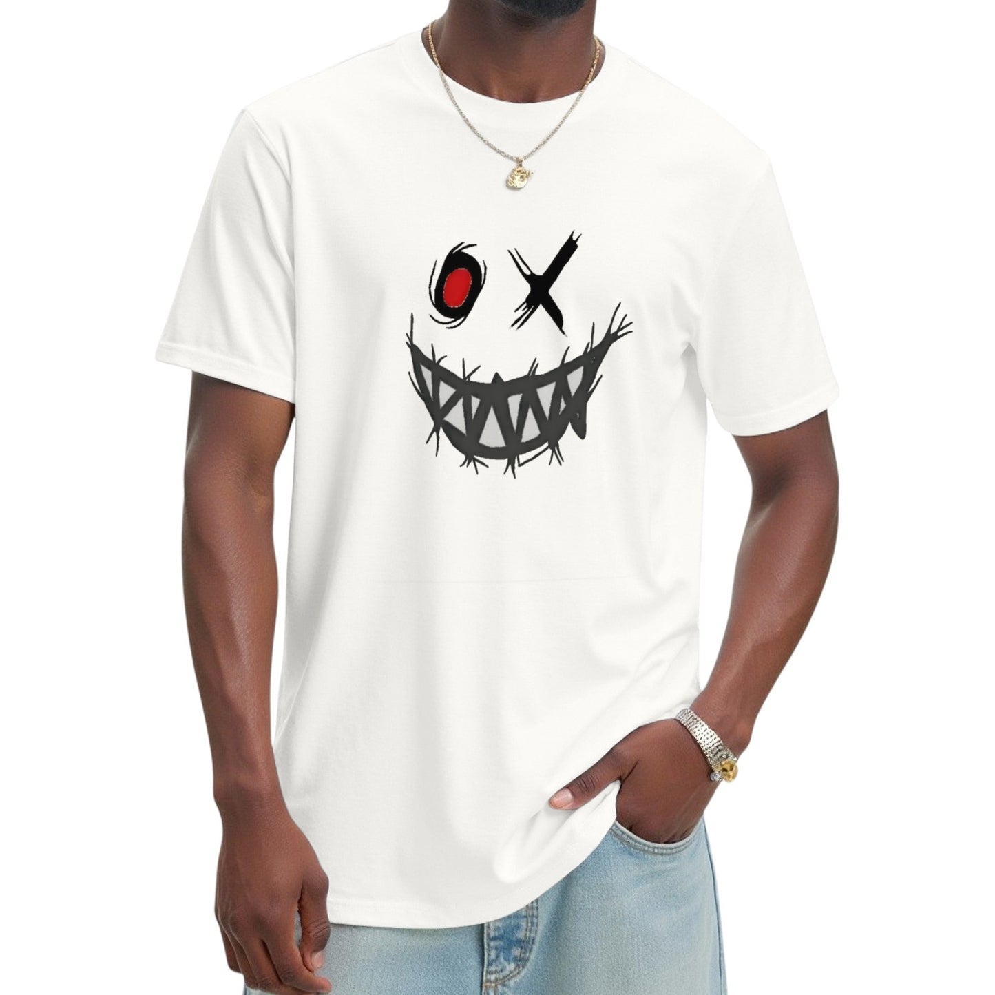Devil Laughing Design Halloween T-Shirt