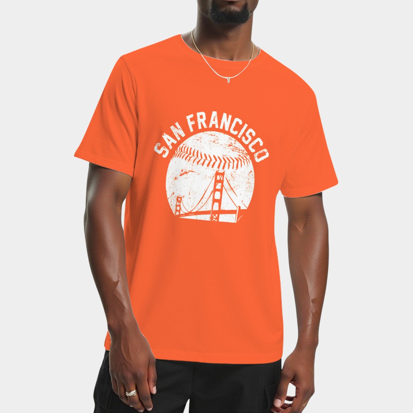 Vintage San Francisco Skyline SF Baseball Fans T-Shirt