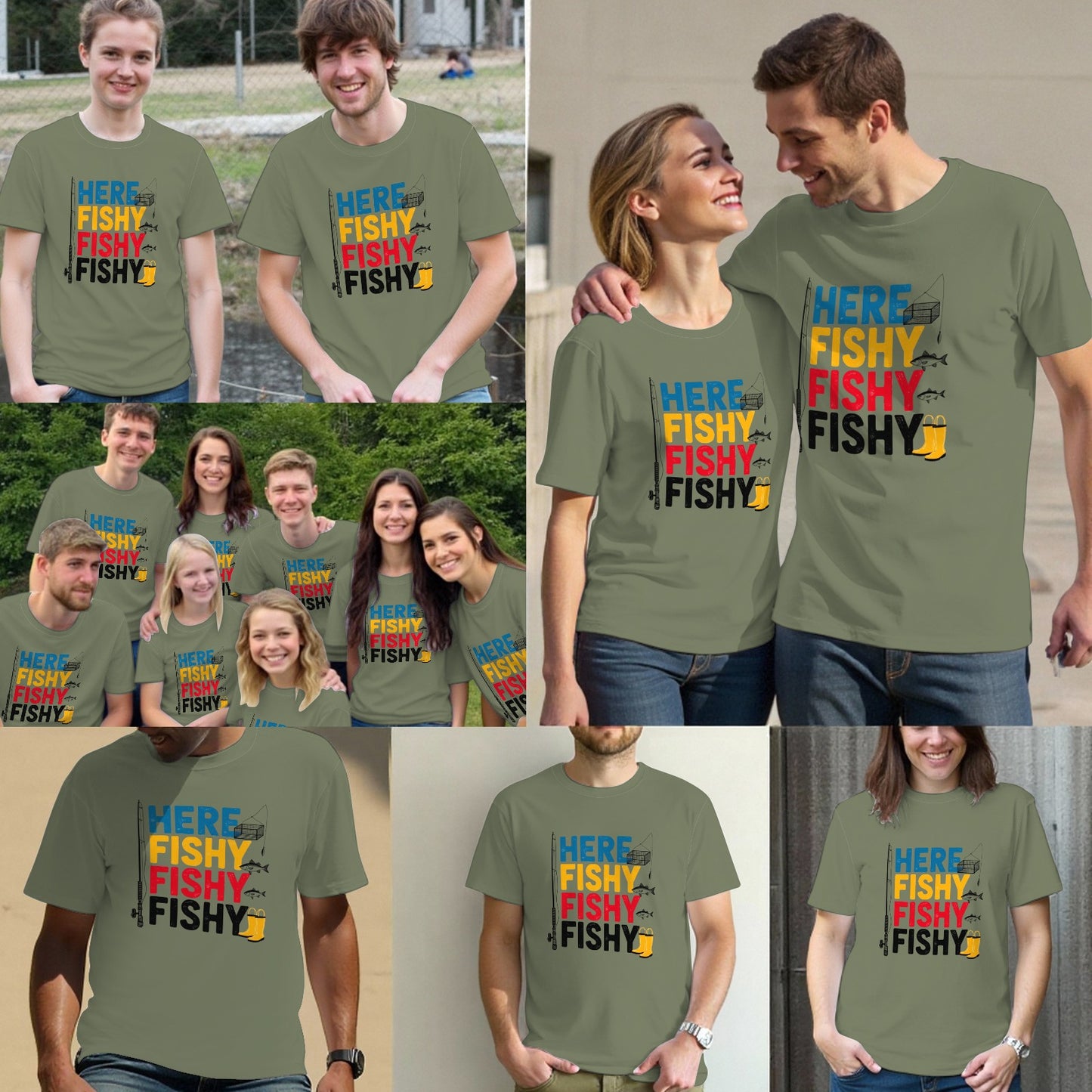 Here FISHY FISHY FISHY T-Shirts