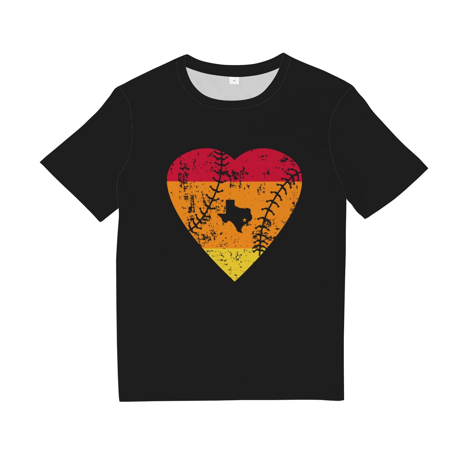 Vintage Houston Baseball Heart T-Shirt