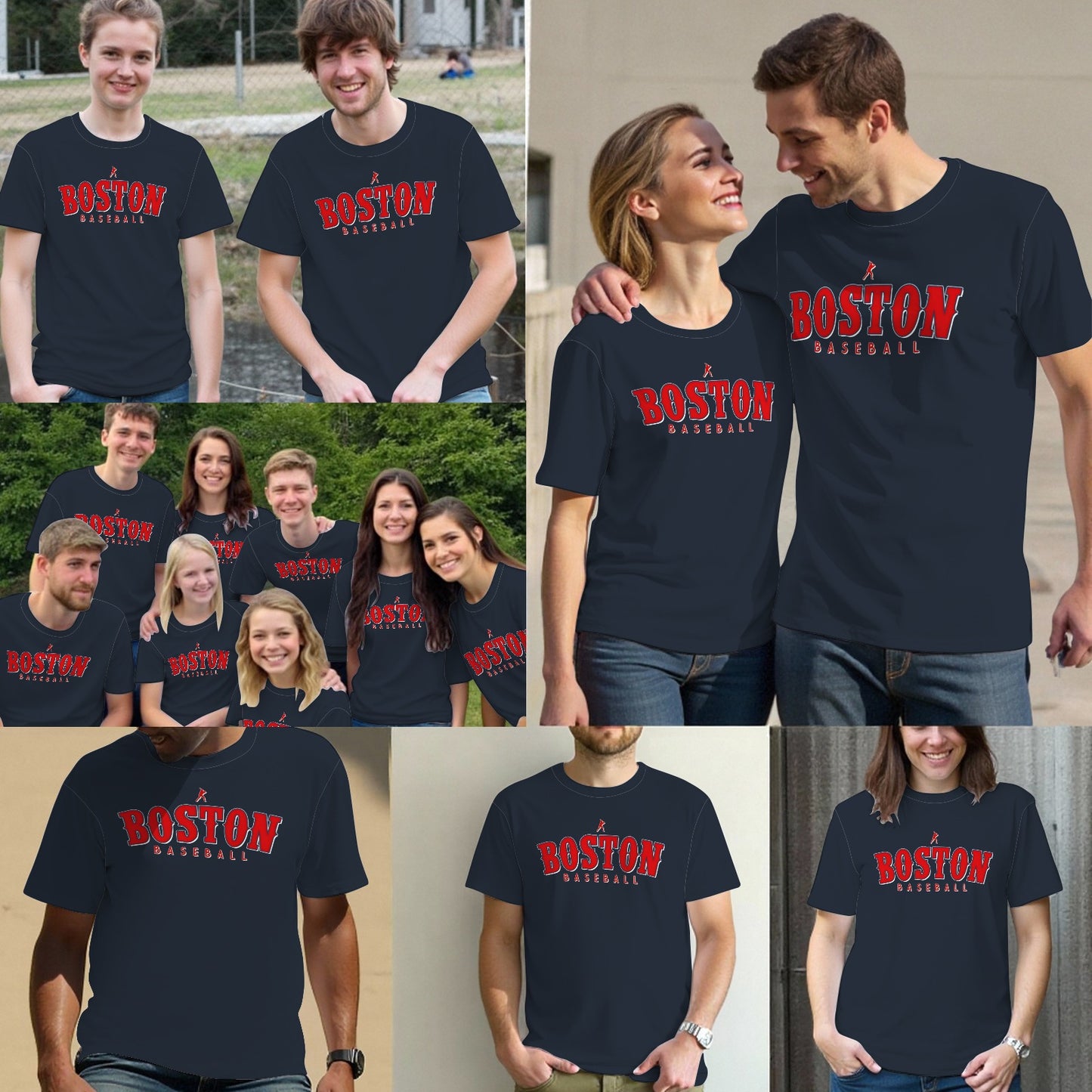 Boston Baseball Sports Fan T-Shirt