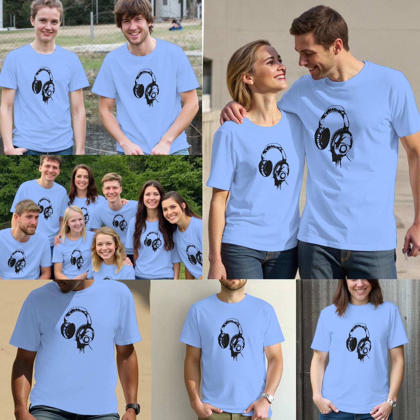 Grunge DJ Headphones Essential T-Shirt