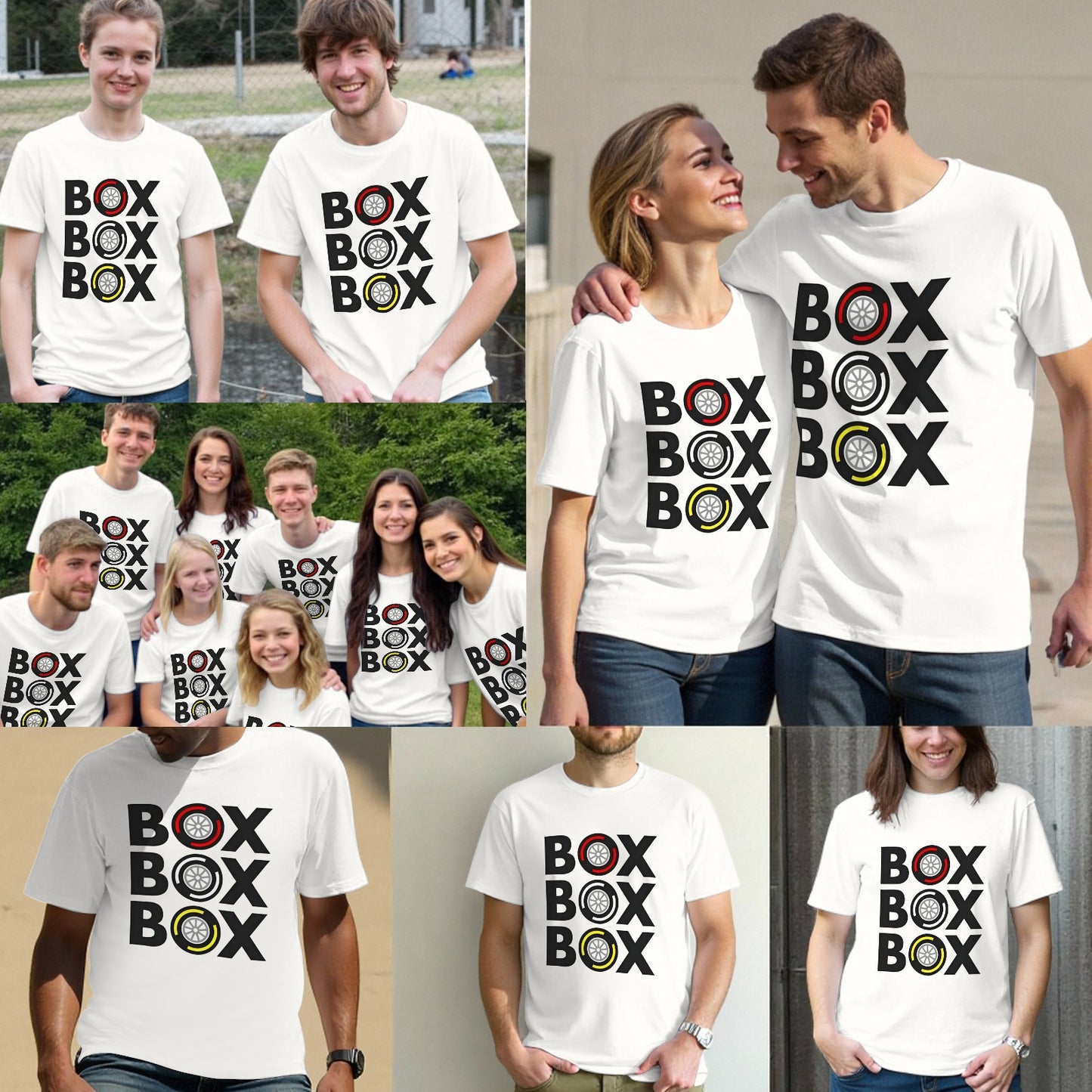 Box Box Box F1 Tyre Compound Design Classic T-Shirt