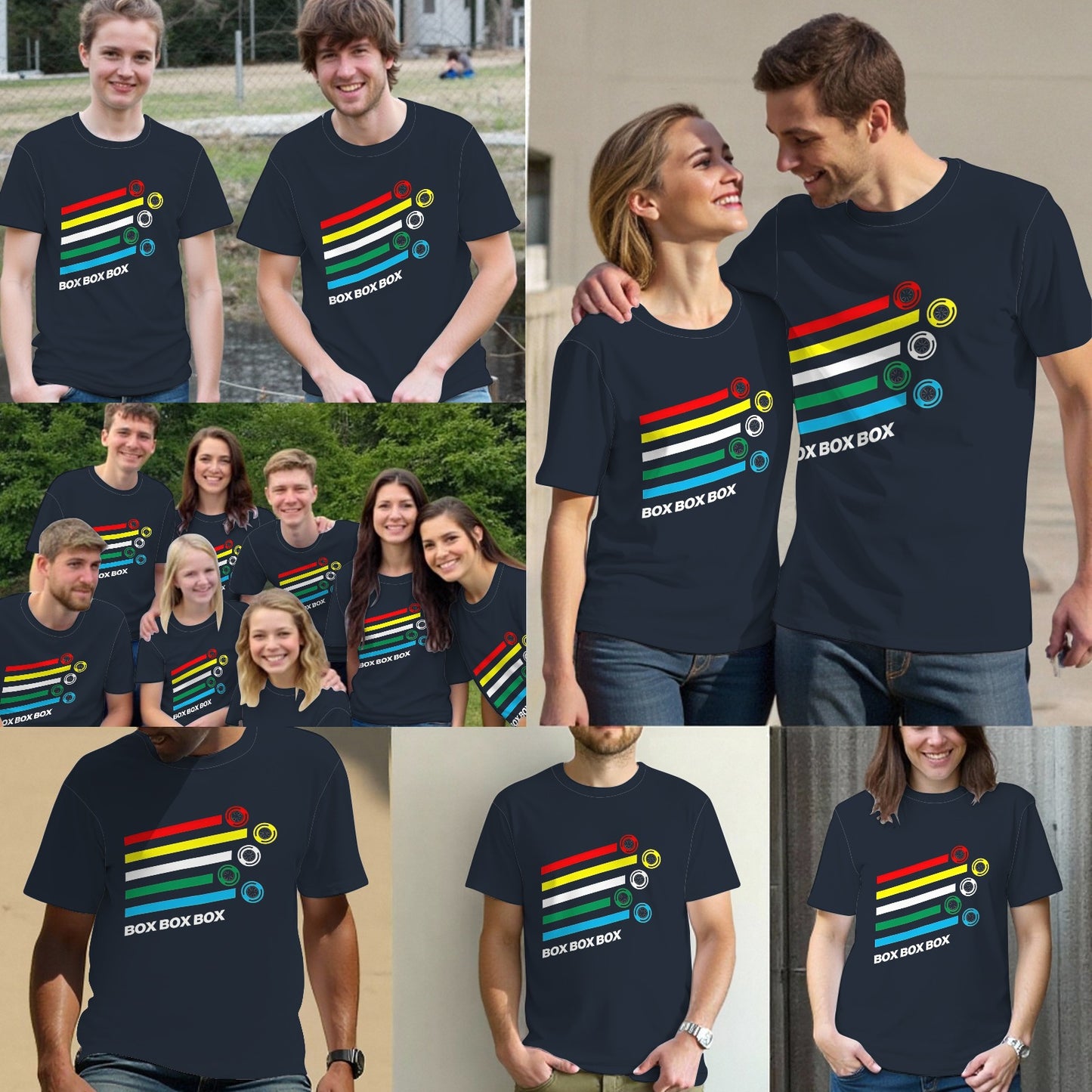 Box Box Box F1 Tyre Compound Options Classic T-Shirt