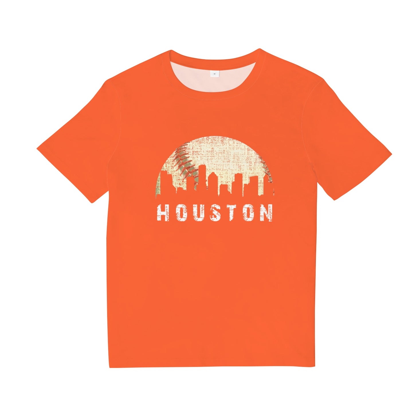 Houston Skyline Baseball Game Vintage T-Shirt