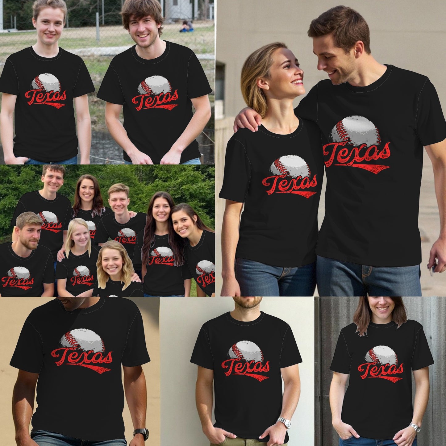 Vintage Texas Fans Baseball Lover T-Shirt