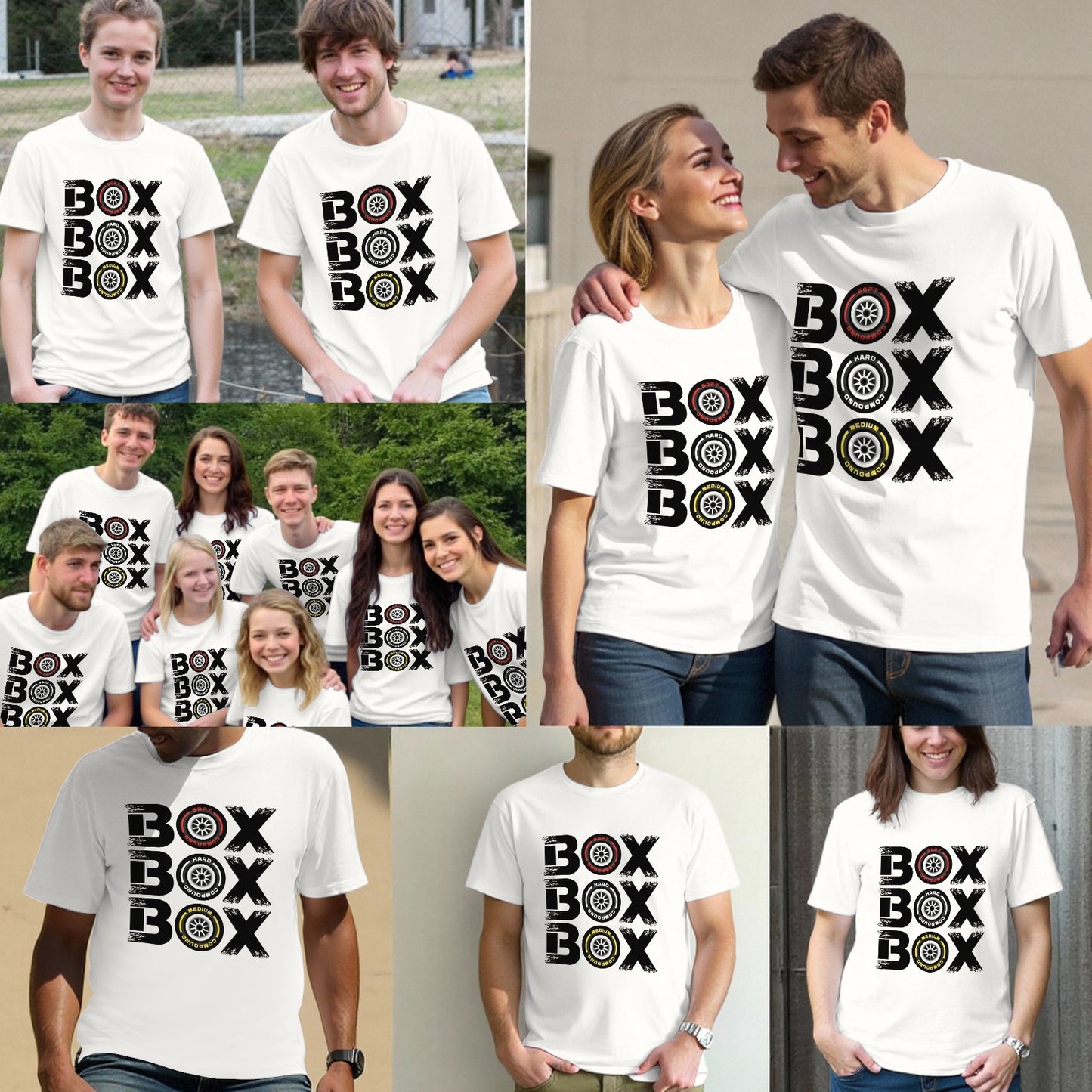 Box Box Box F1 Tyre Compound V2 Design Classic T-Shirt