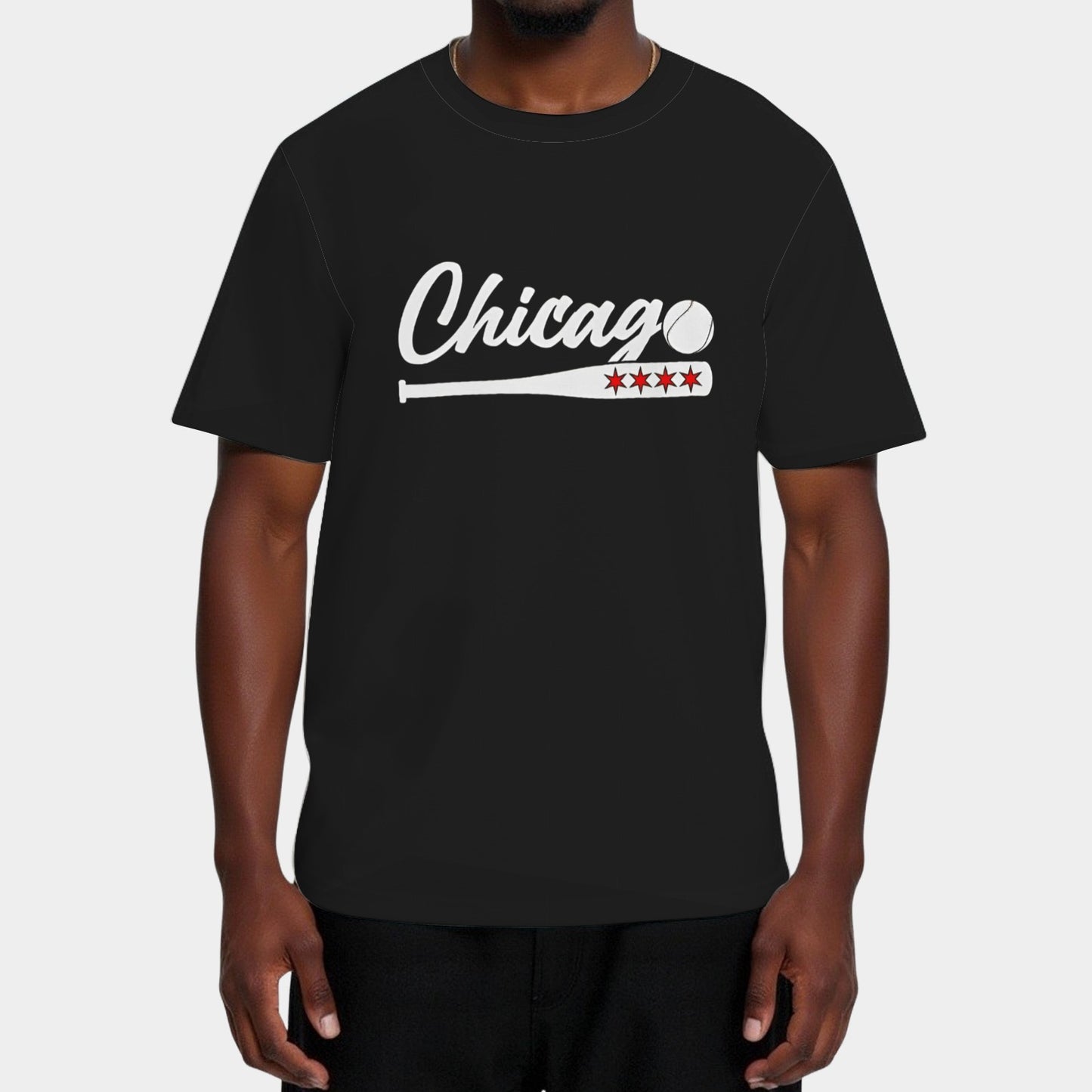 American Chicago Baseball Bat Chicago Lover Fans T-Shirt