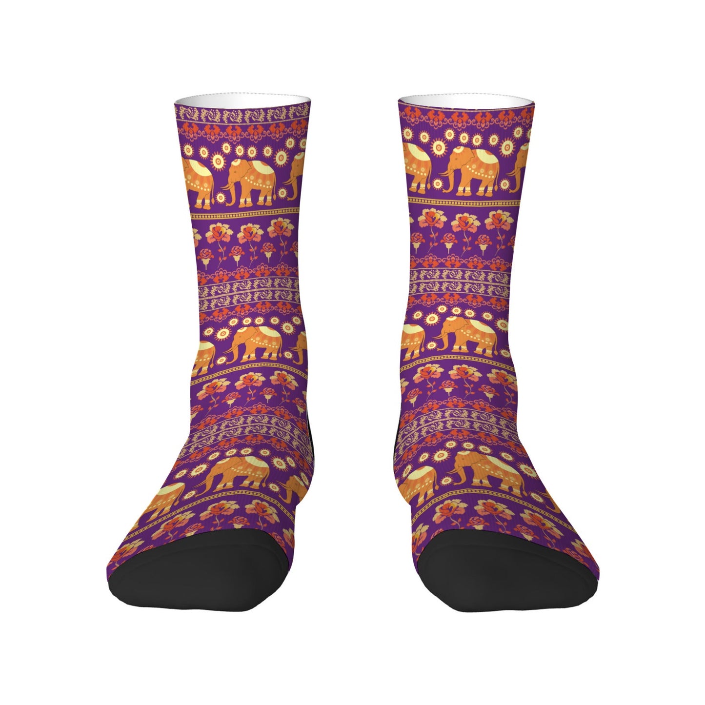 Custom Men's Underwear & Socks Set - Tribal Style Elephant Motif