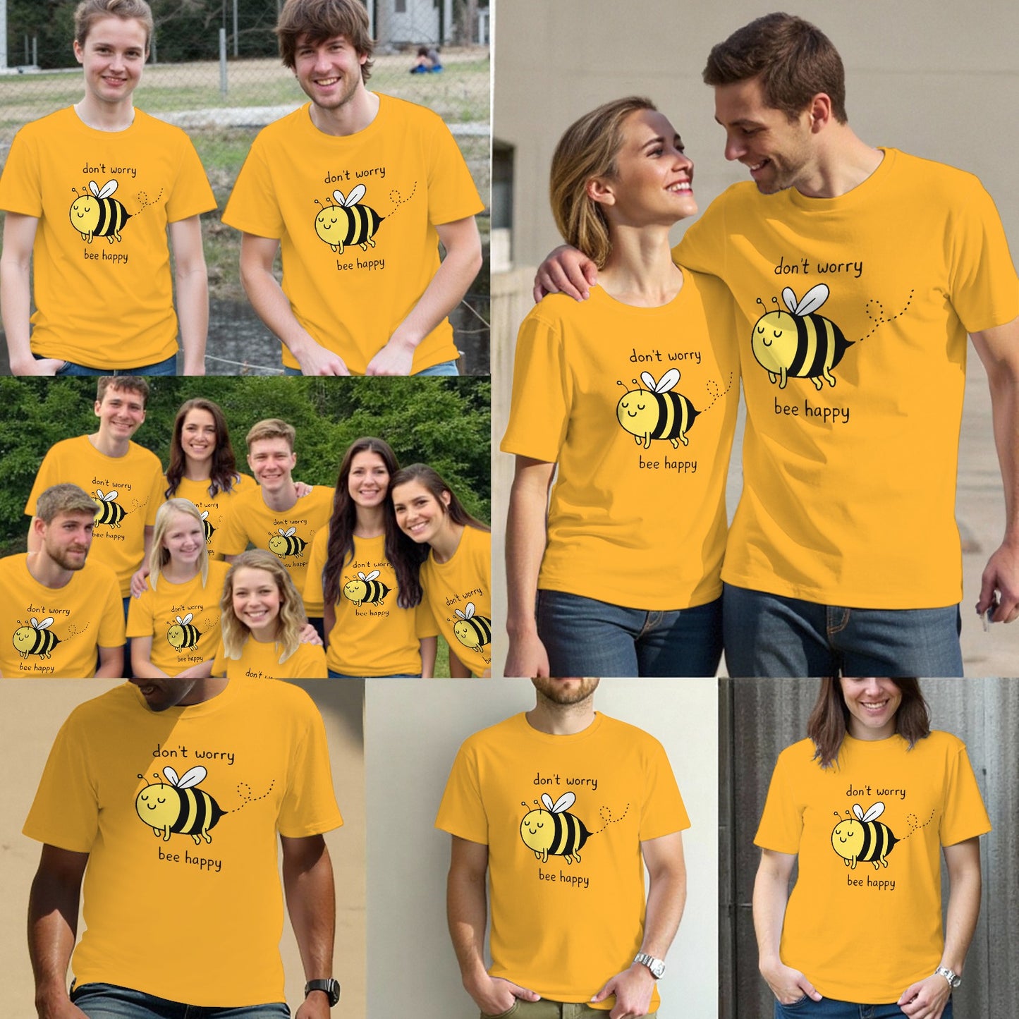 Don't Worry Be Happy Tee Shirts
