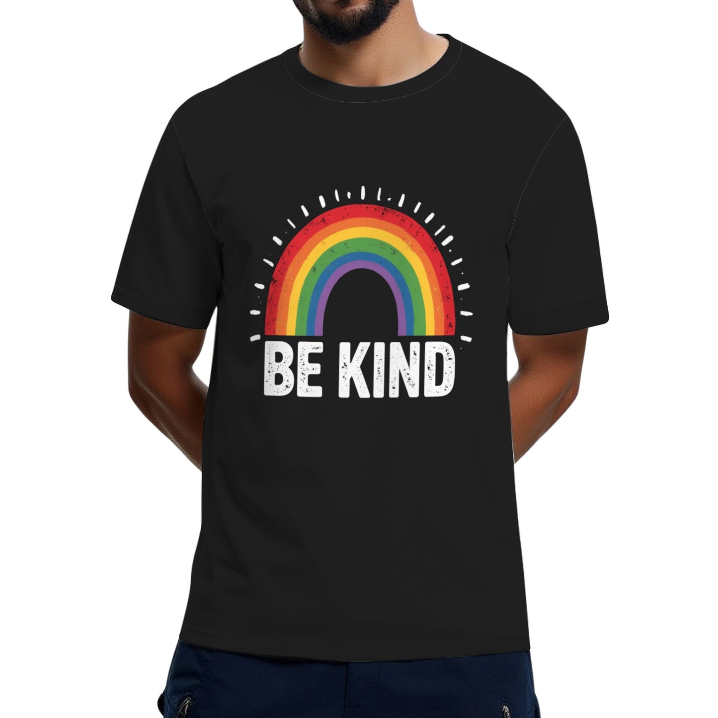 Be Kind LGBTQ Rainbow Flag Gay Pride LGBT Awareness Ally Vintage T-Shirt