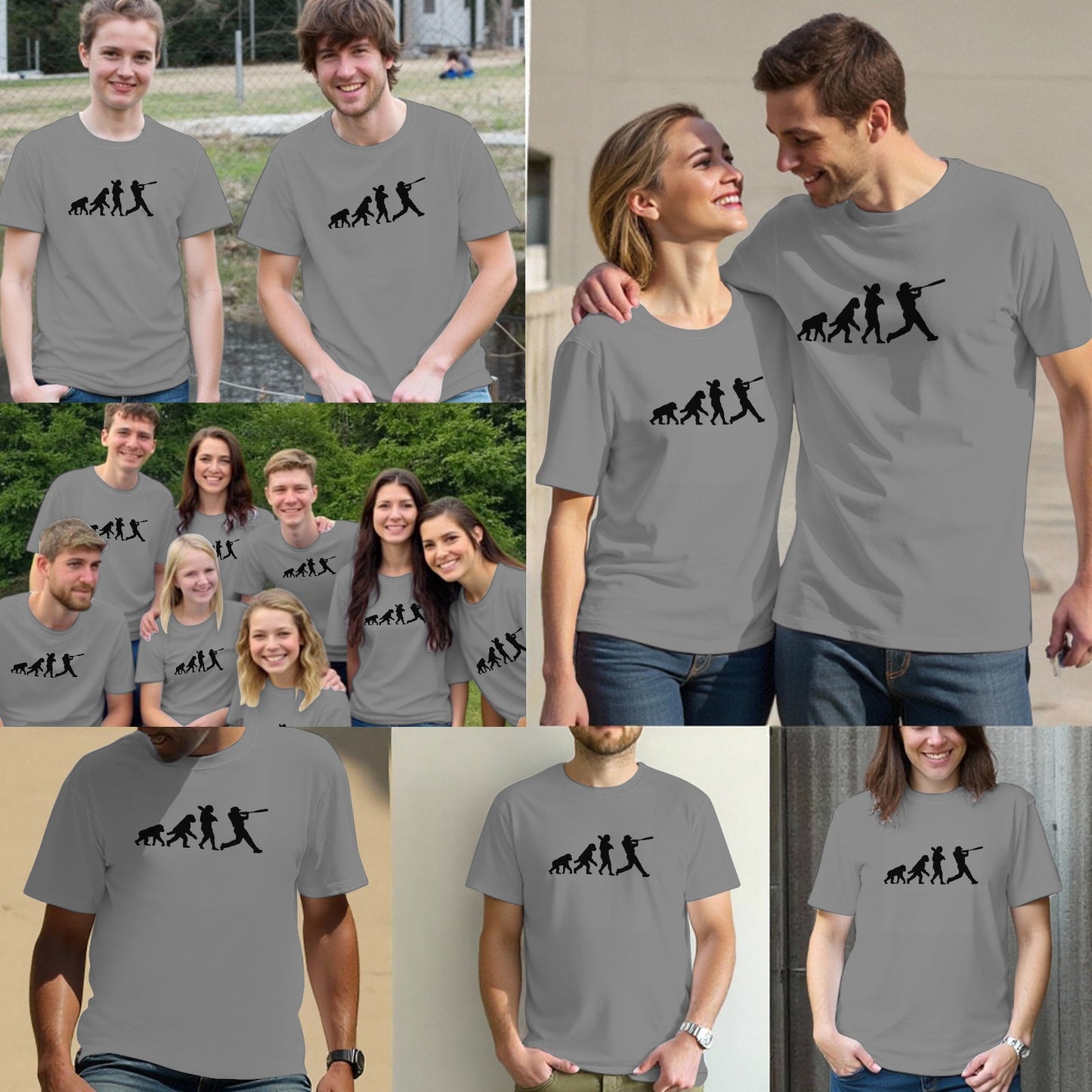 Funny Evolution of Baseball T-Shirts