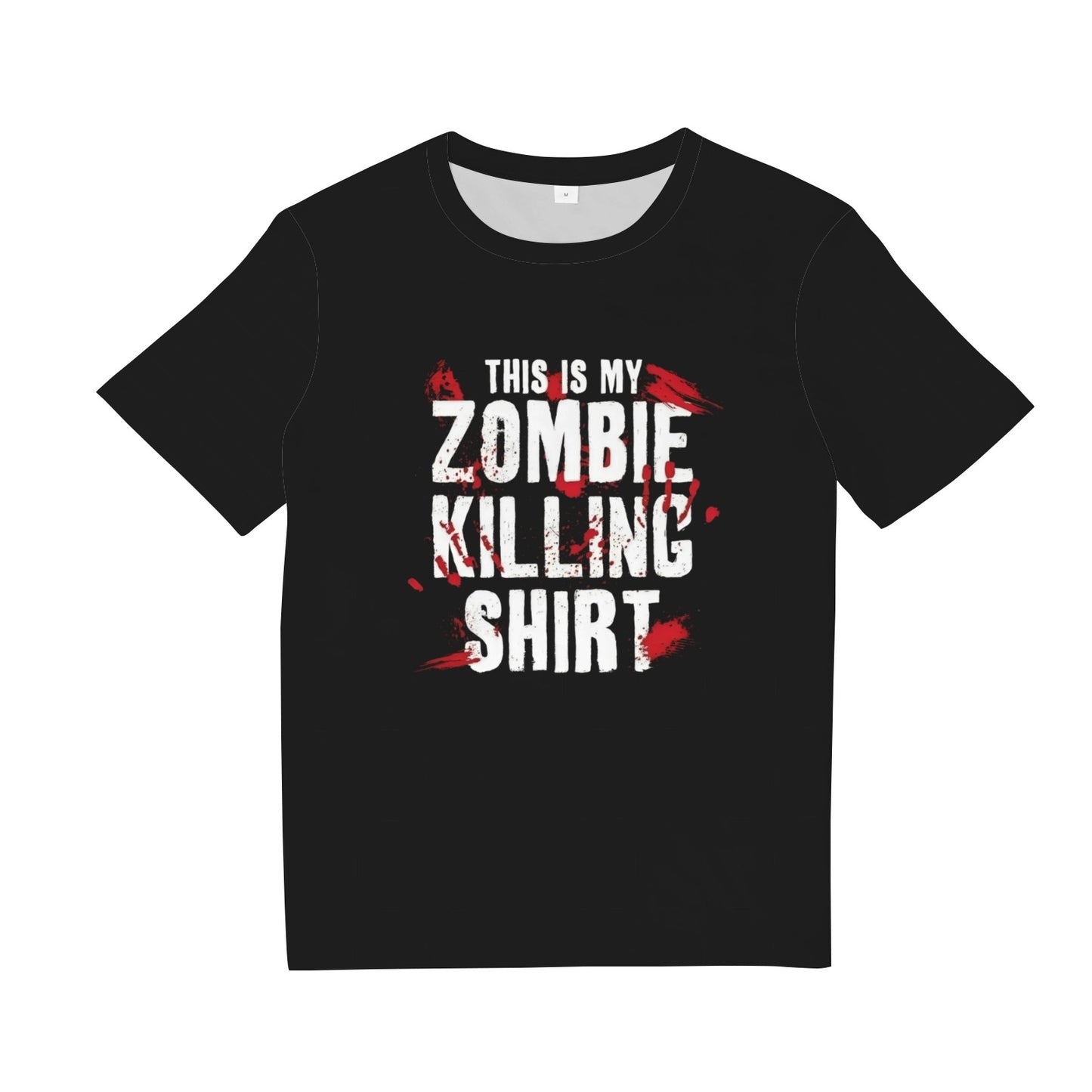 This Is My Zombie Killing T Shirt Round Neck T-Shirt