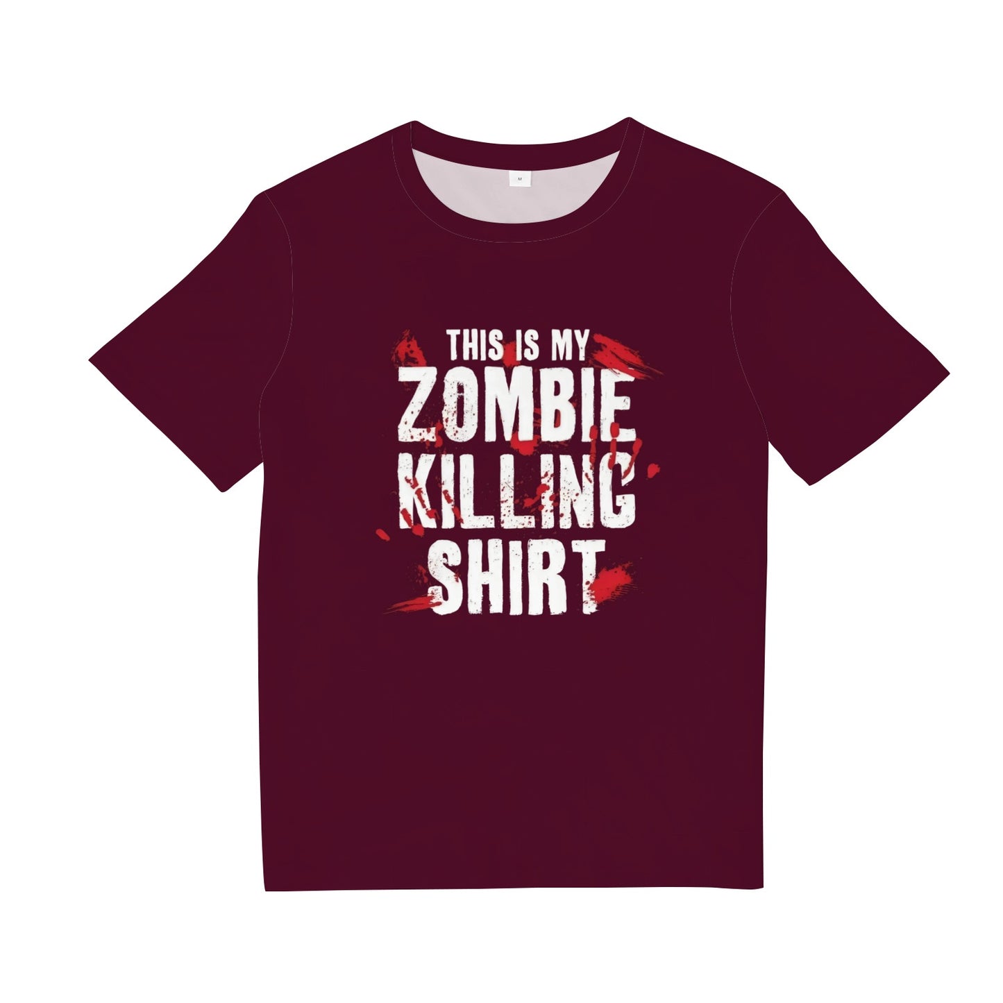 This Is My Zombie Killing T Shirt Round Neck T-Shirt
