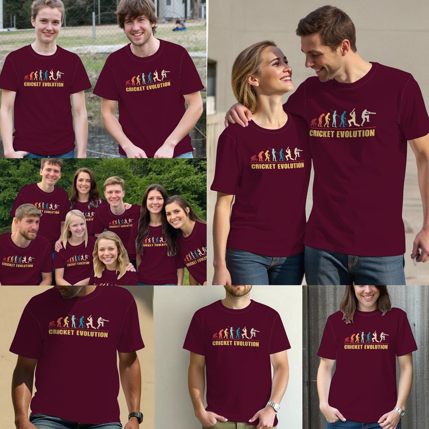 Evolution of Cricket Novelty T-Shirts Gift