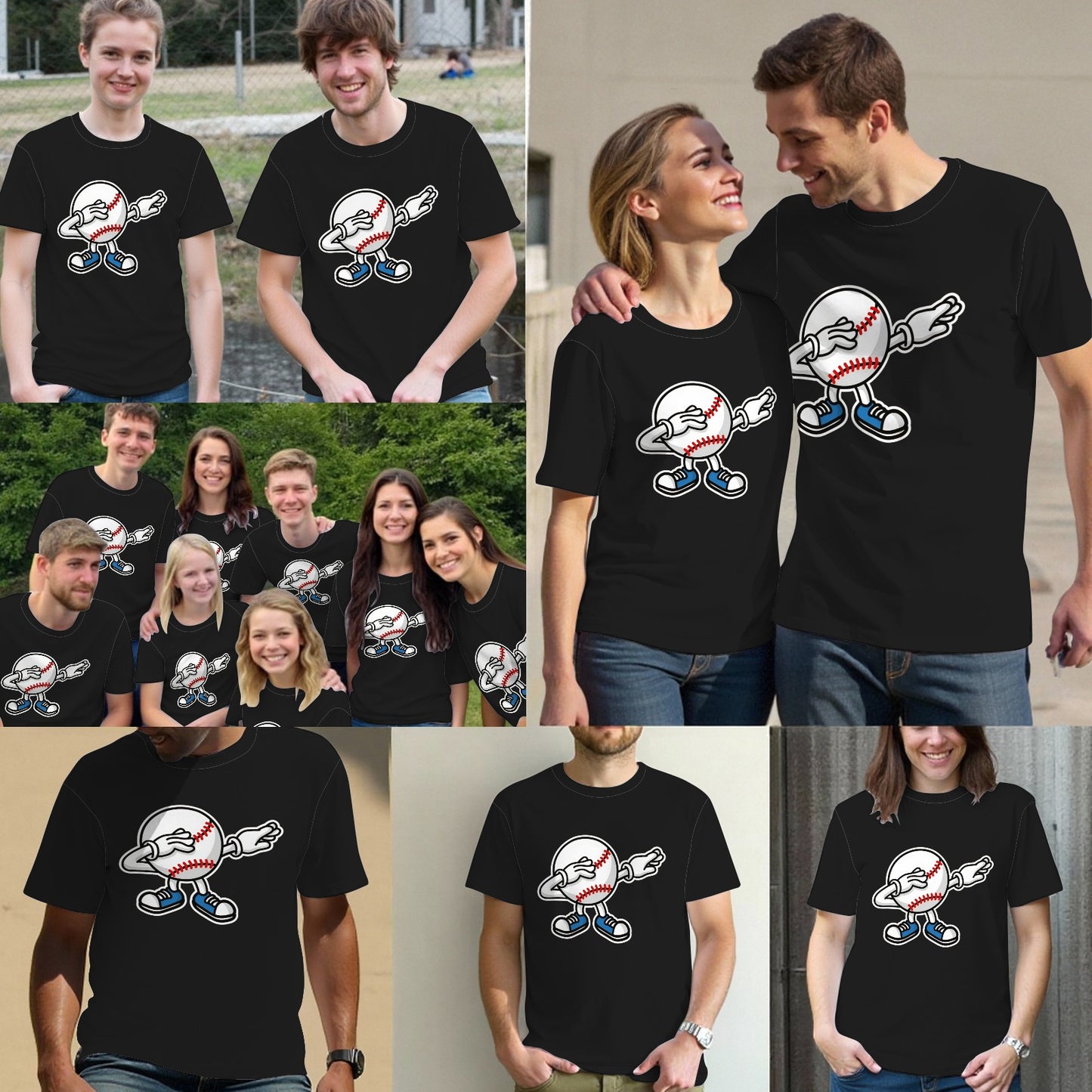 Dab Dabbing Baseball Softball Ball Gift T-Shirt