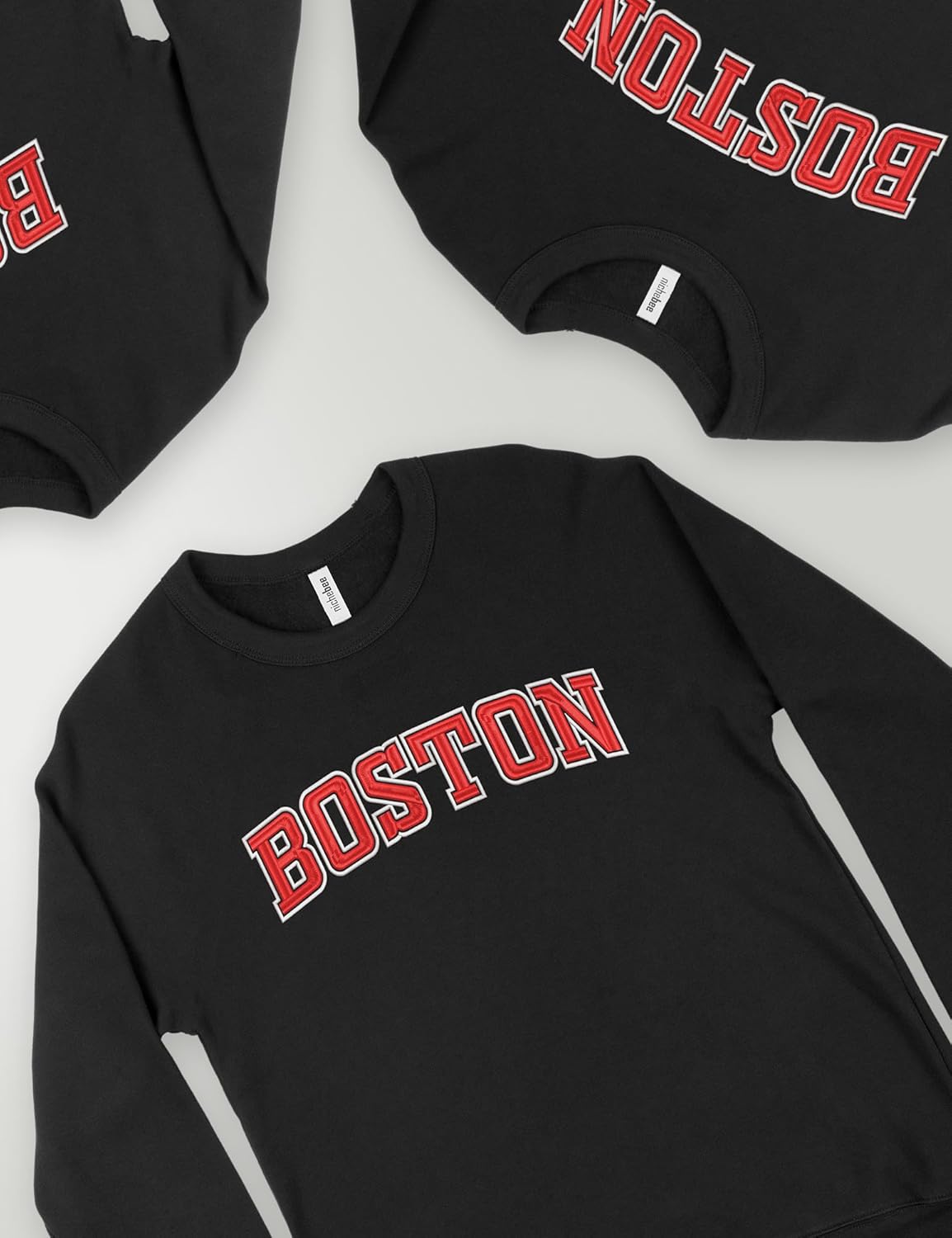 Oversized City and State Graphic Crewneck Sweatshirt for Women