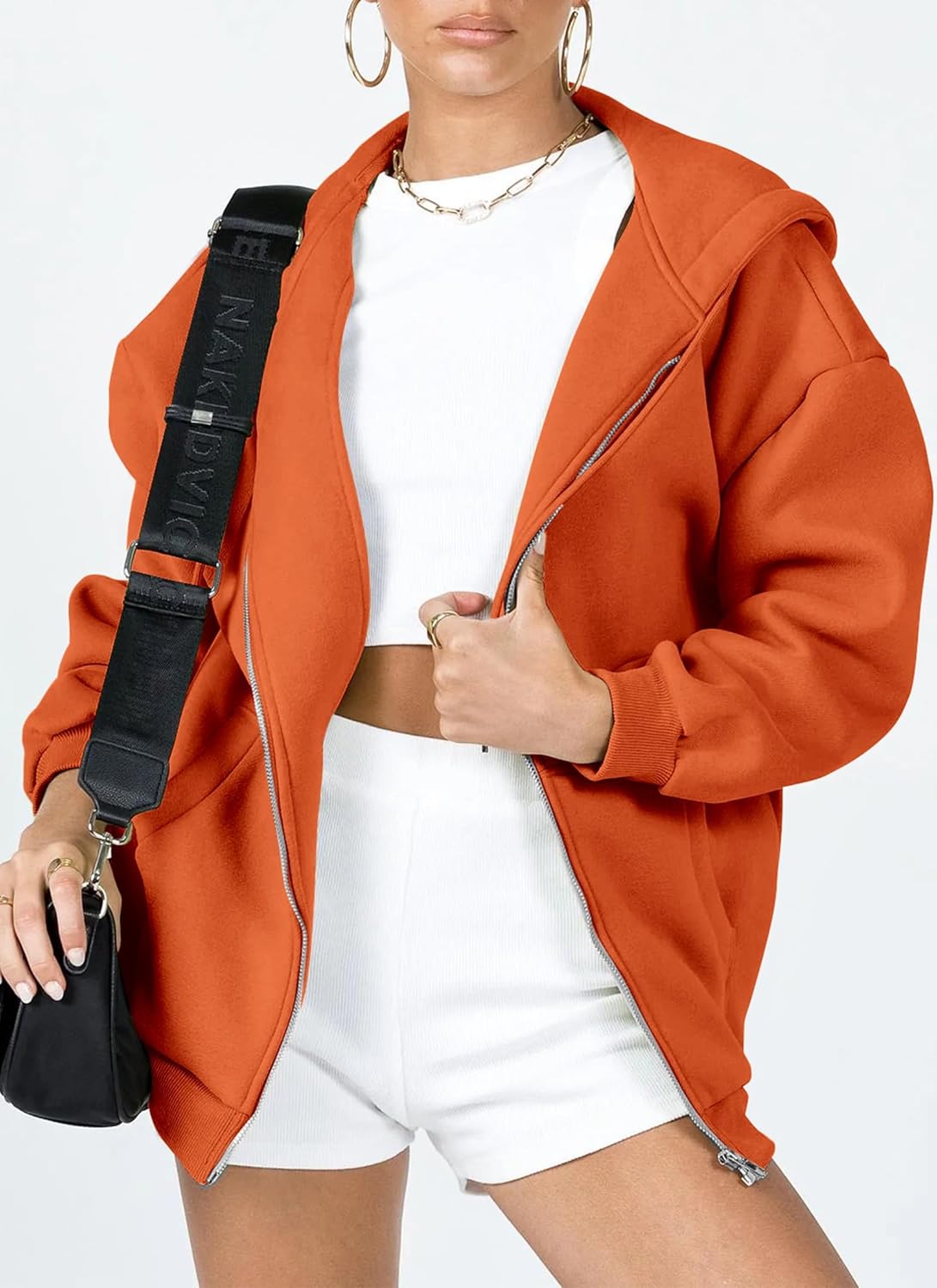 Women's 2025 Zip Up Y2K Hoodies Casual Long Sleeve Sweatshirts Fall Track Jackets with Pockets