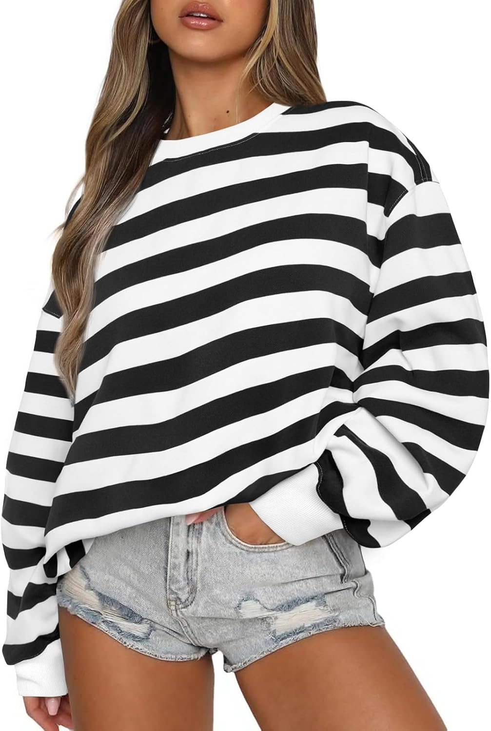 Womens Sweatshirts Oversized Crewneck Y2K Hoodies