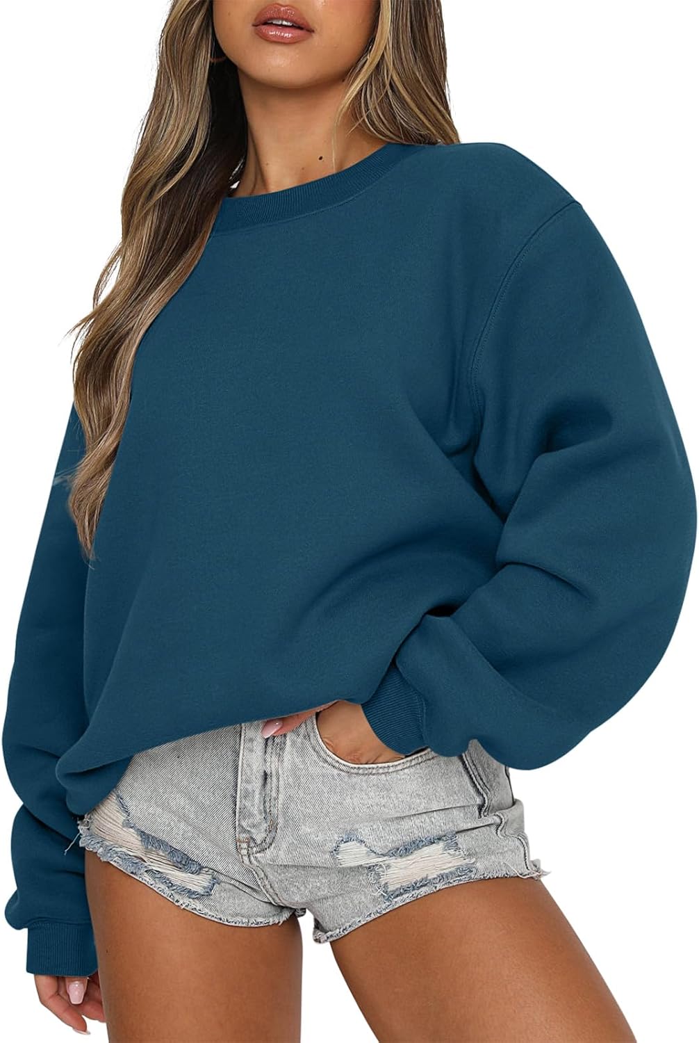 Womens Sweatshirts Crewneck Oversized Pullover Sweaters