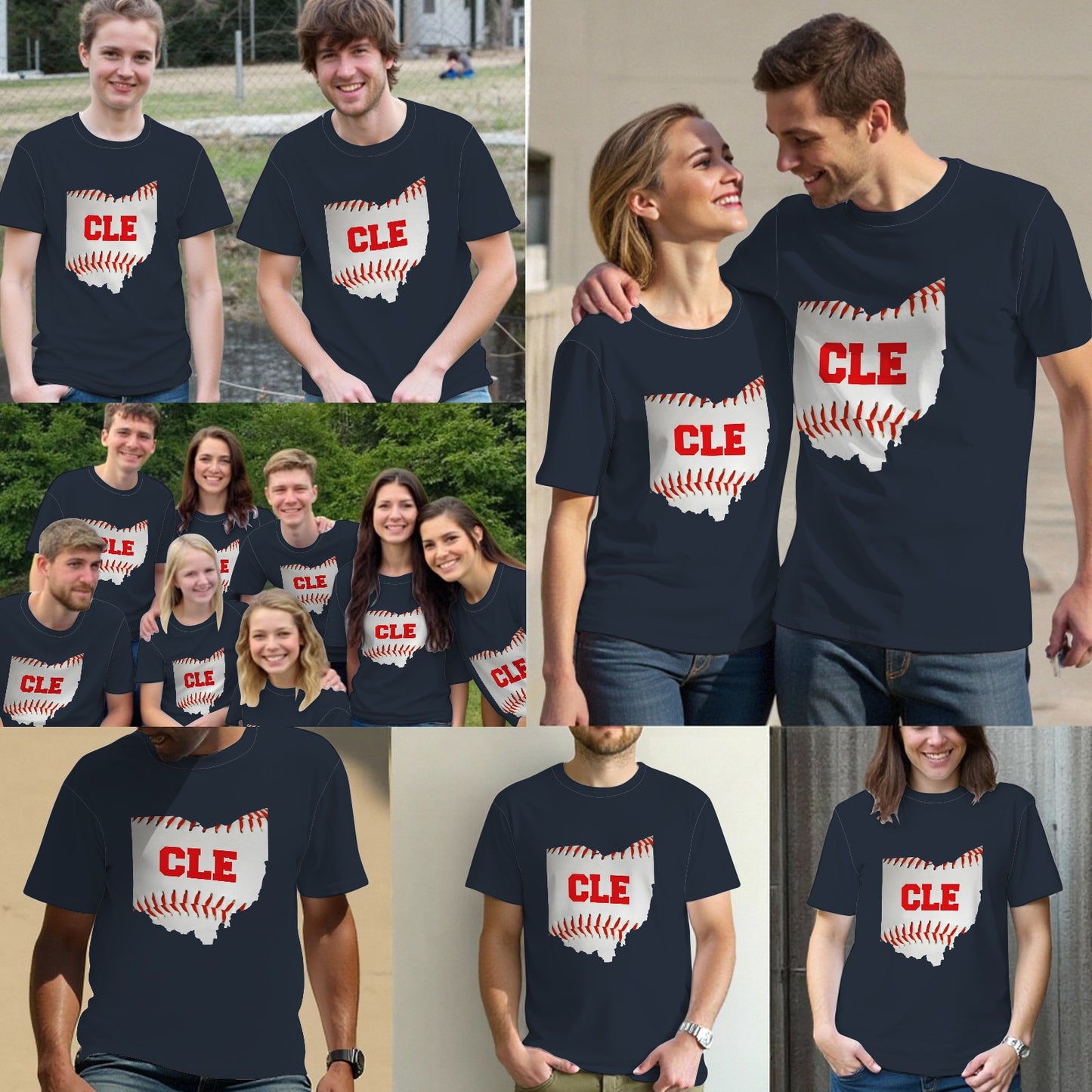Cleveland, Ohio Baseball CLE Logo T-Shirt