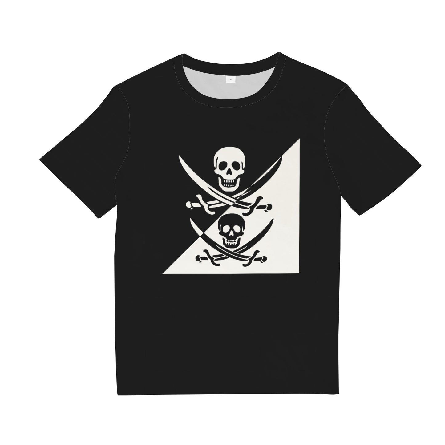 Jolly Roger Jack Skull Cross Swords Sails T-Shirt