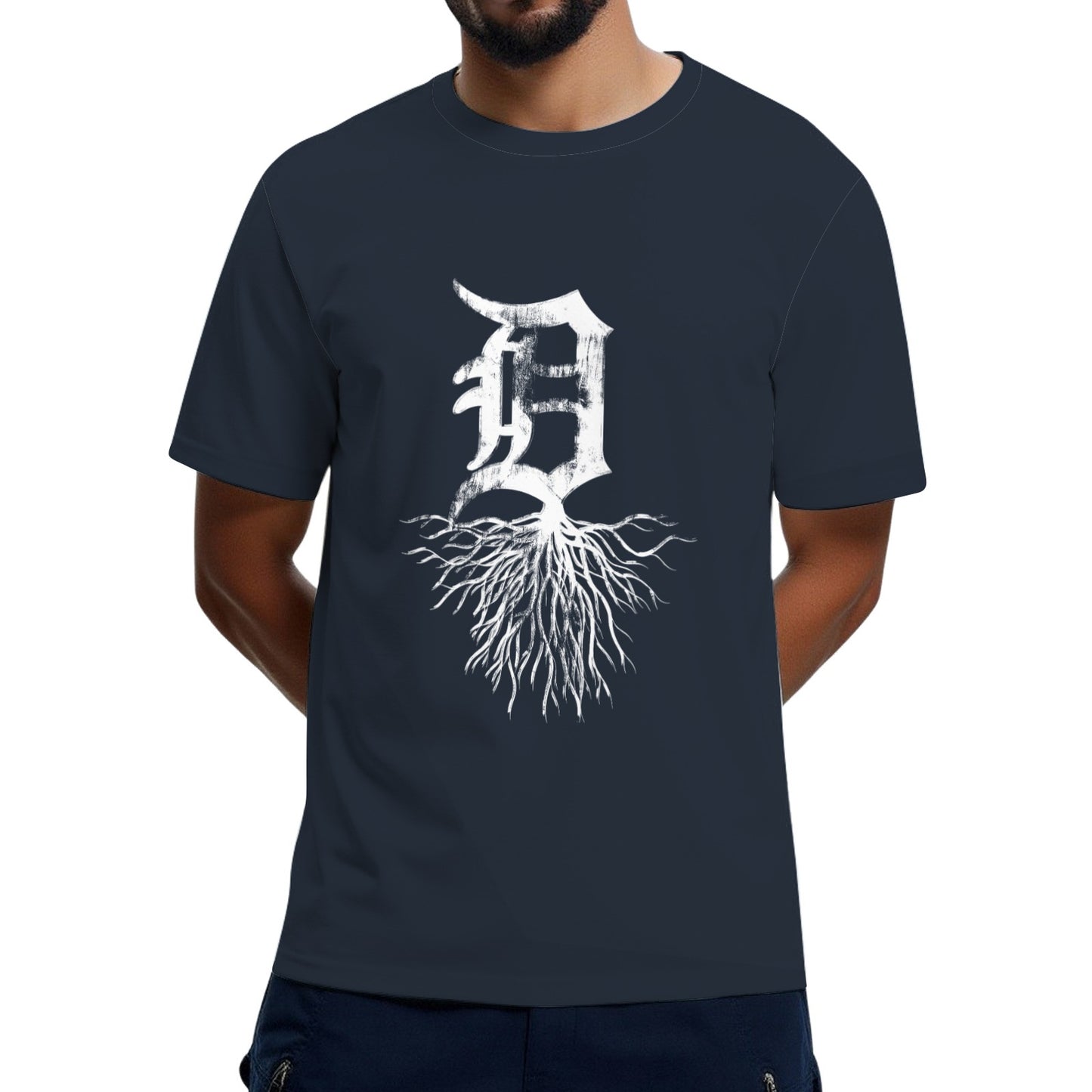Detroit D Roots Michigan Born Rooted T-Shirt