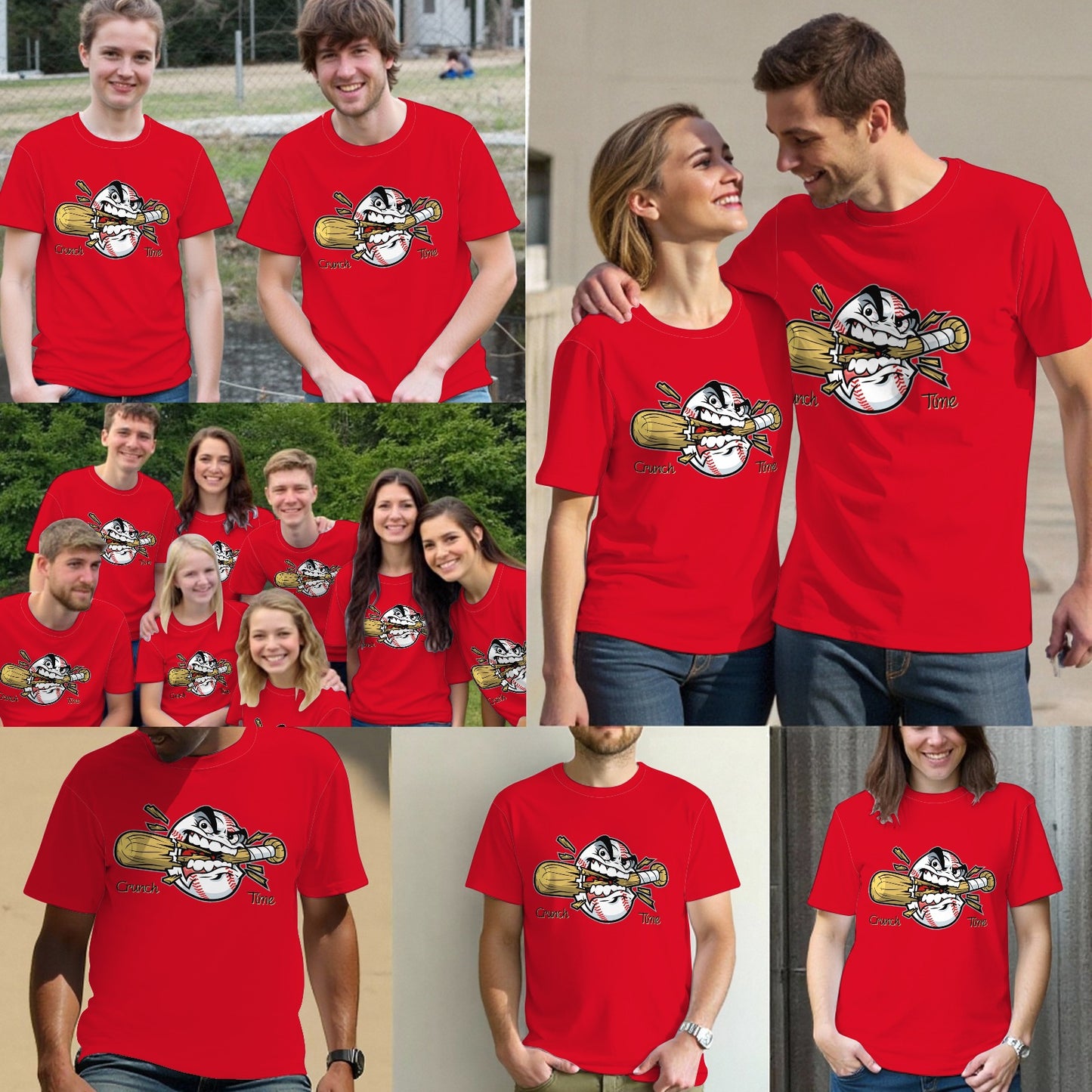 Baseball Biting Down Breaking Bat