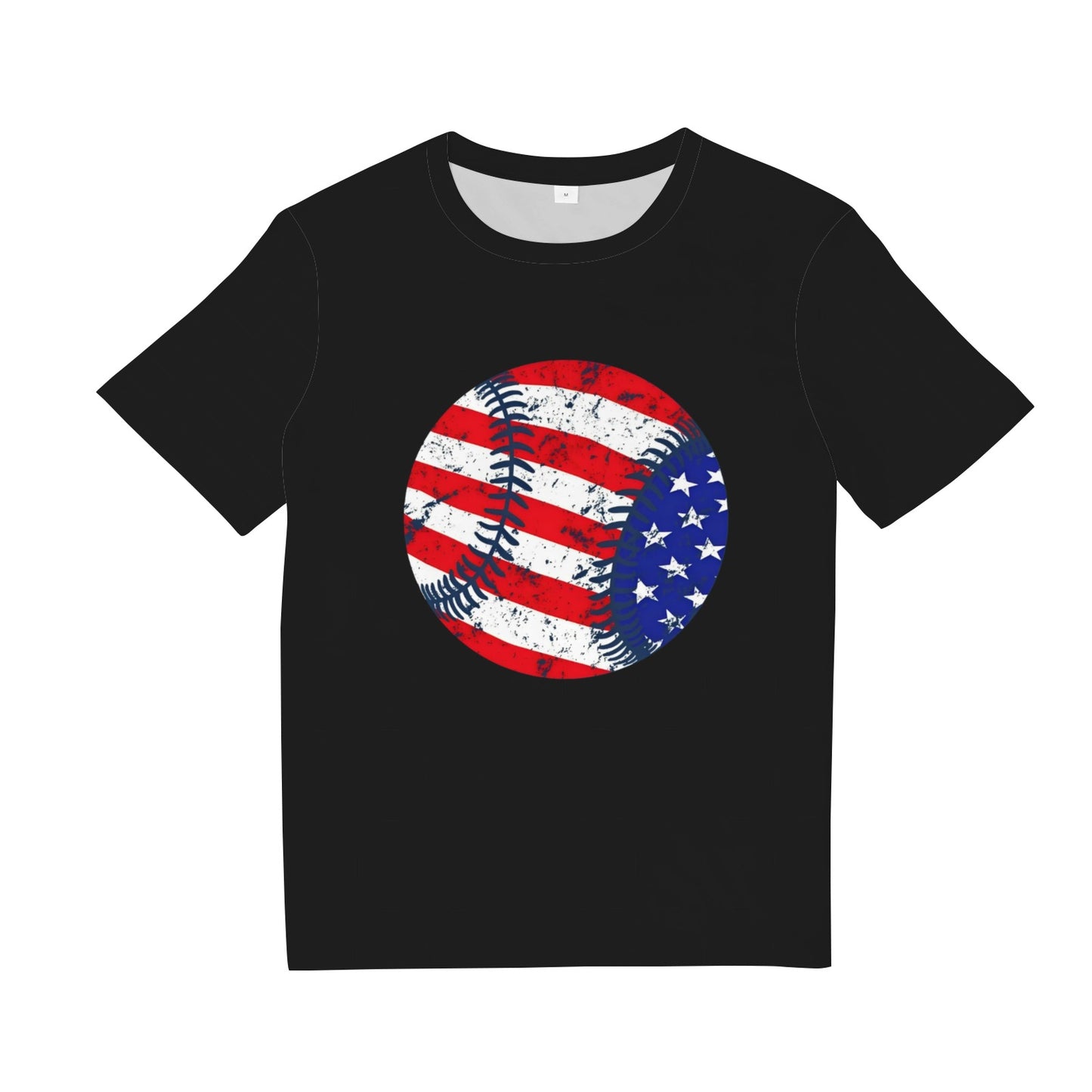 USA Flag Baseball Lover T-Shirt