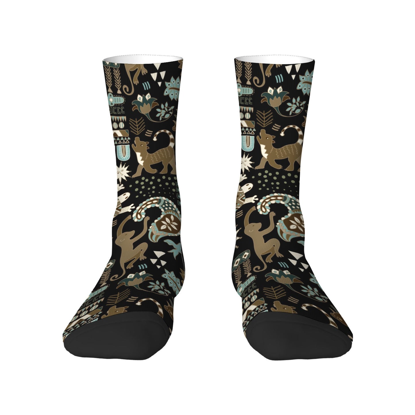 Custom Men's Underwear & Socks Set - Elephant & Monkey Ethnic Inspired