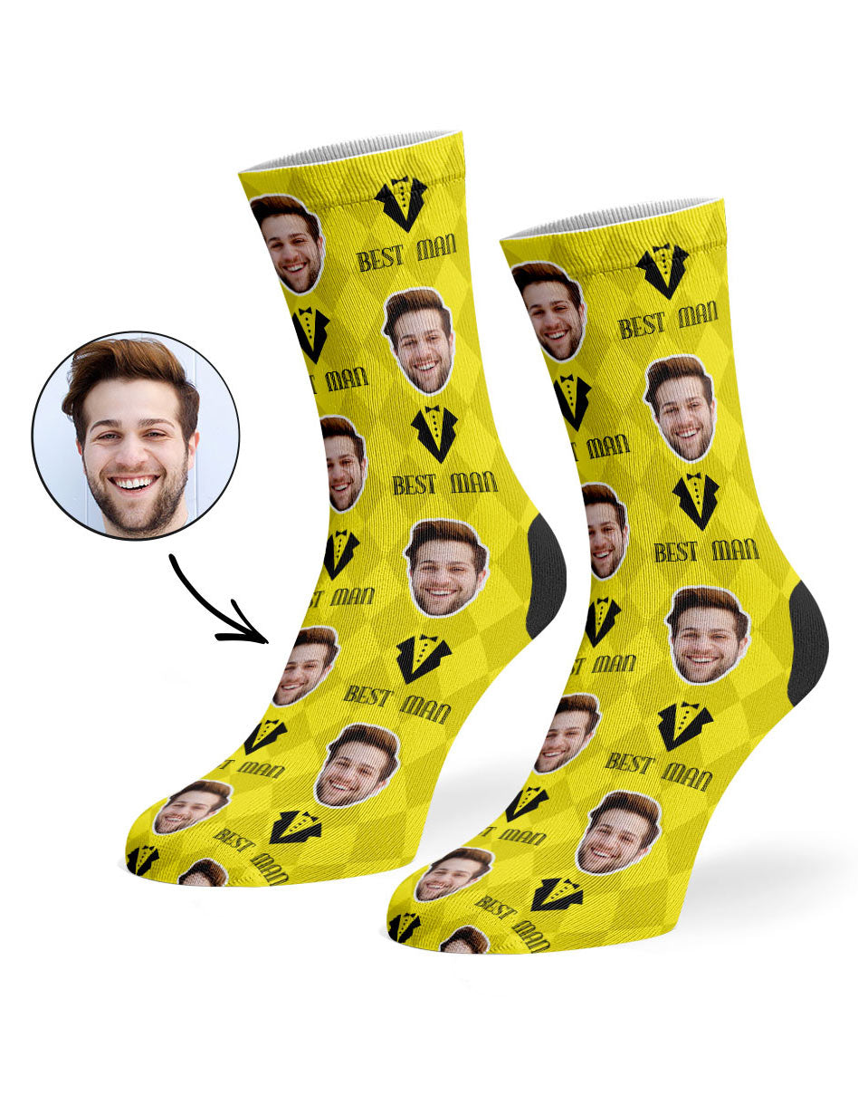 Best Man Face Socks