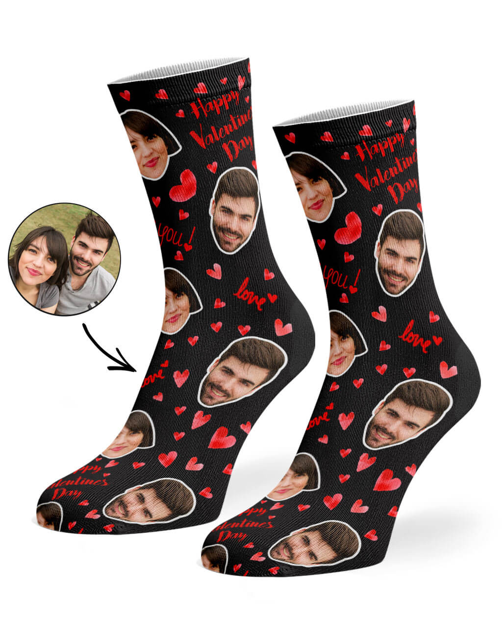 Happy Valentines Socks