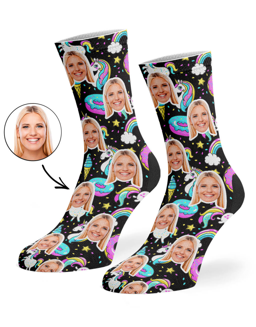Unicorn & Donut Socks