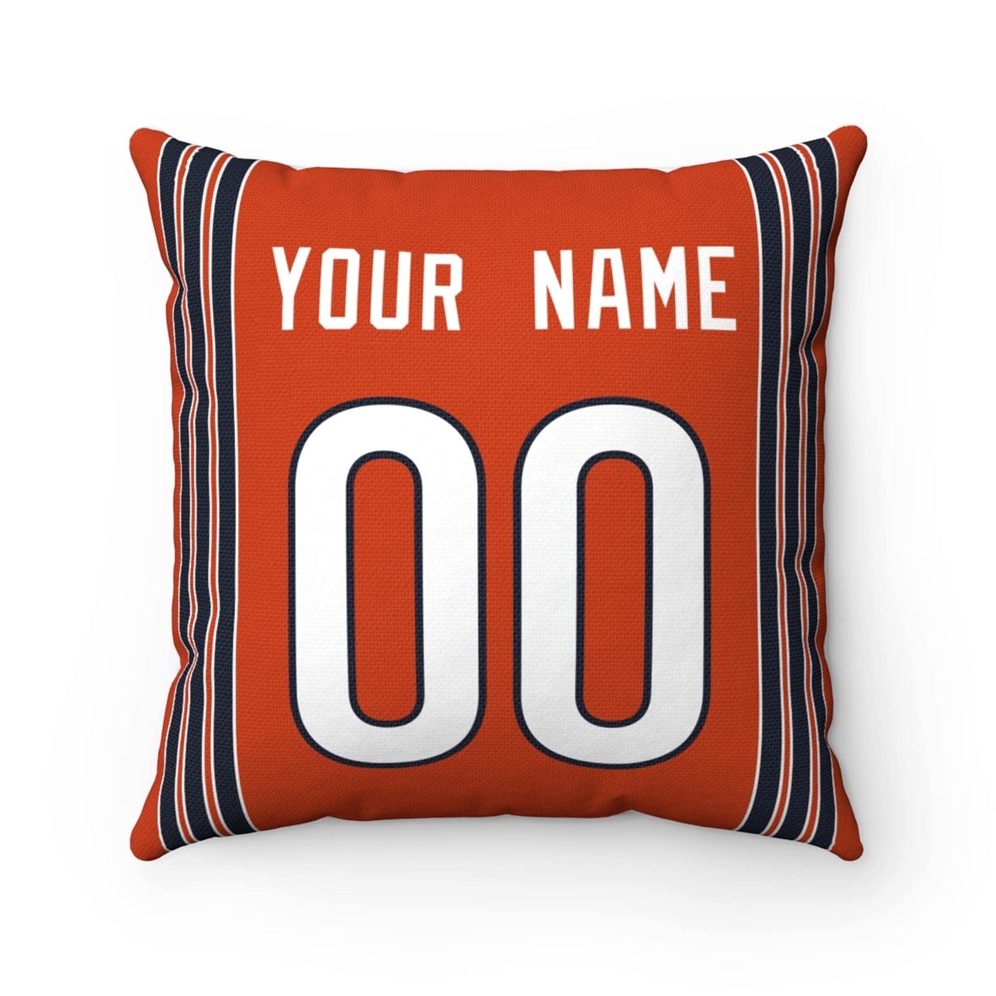 Throw Pillow Chicago Custom Any Name and Number