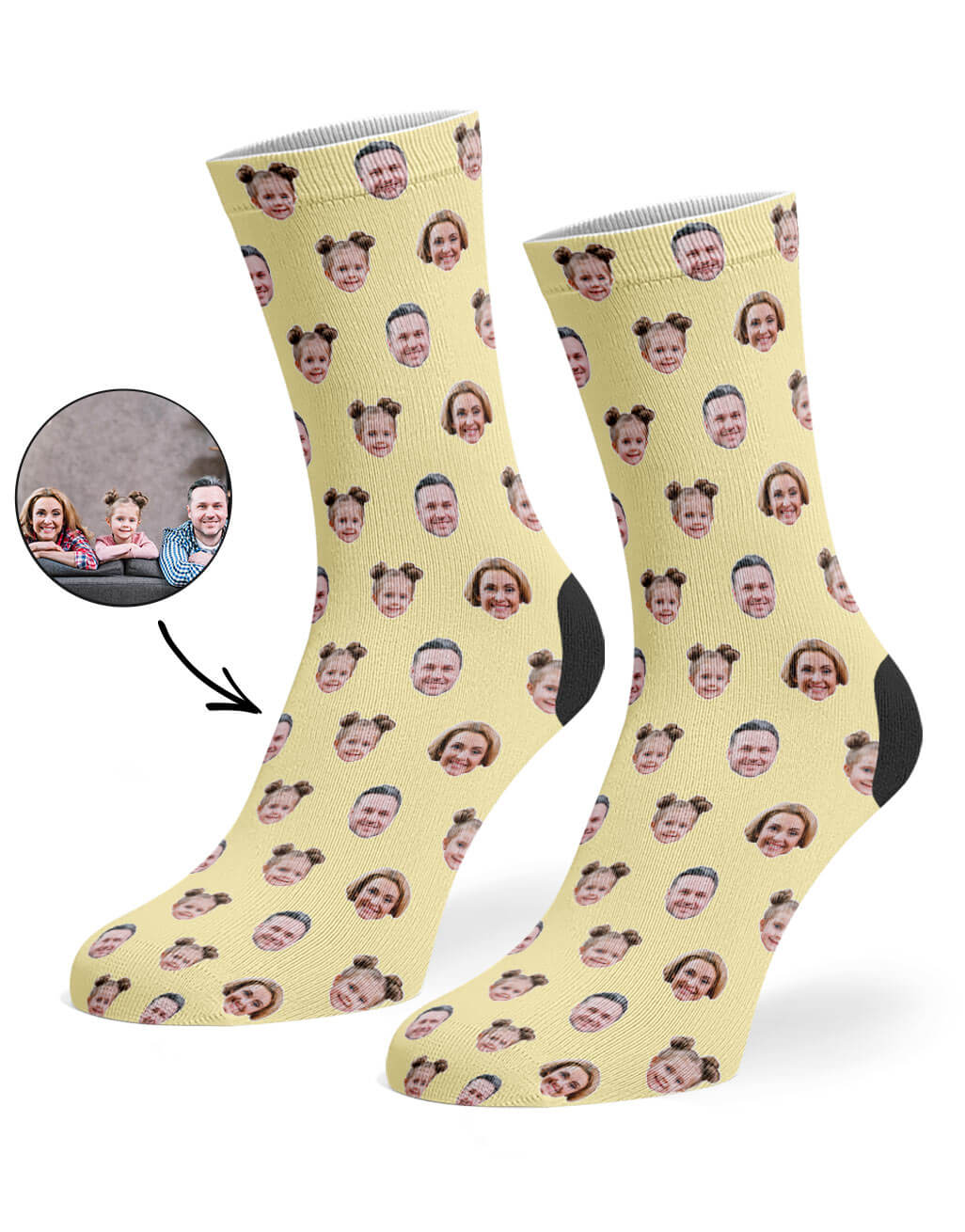 Family Face Pattern Socks