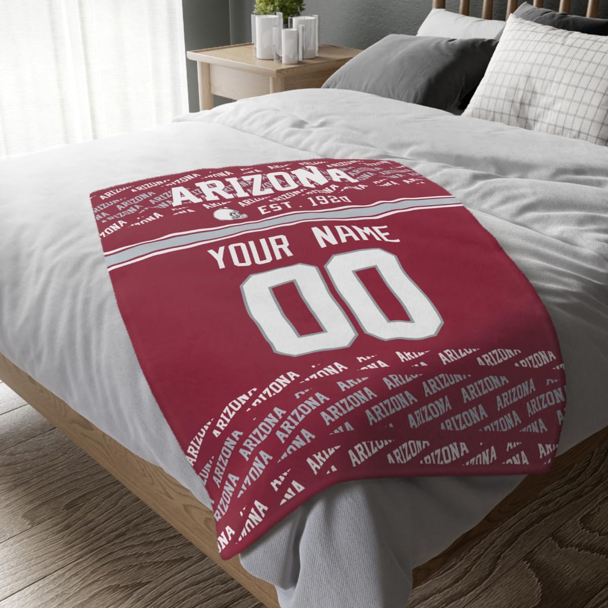 Custom Crimson Throw Blankets Arizona City