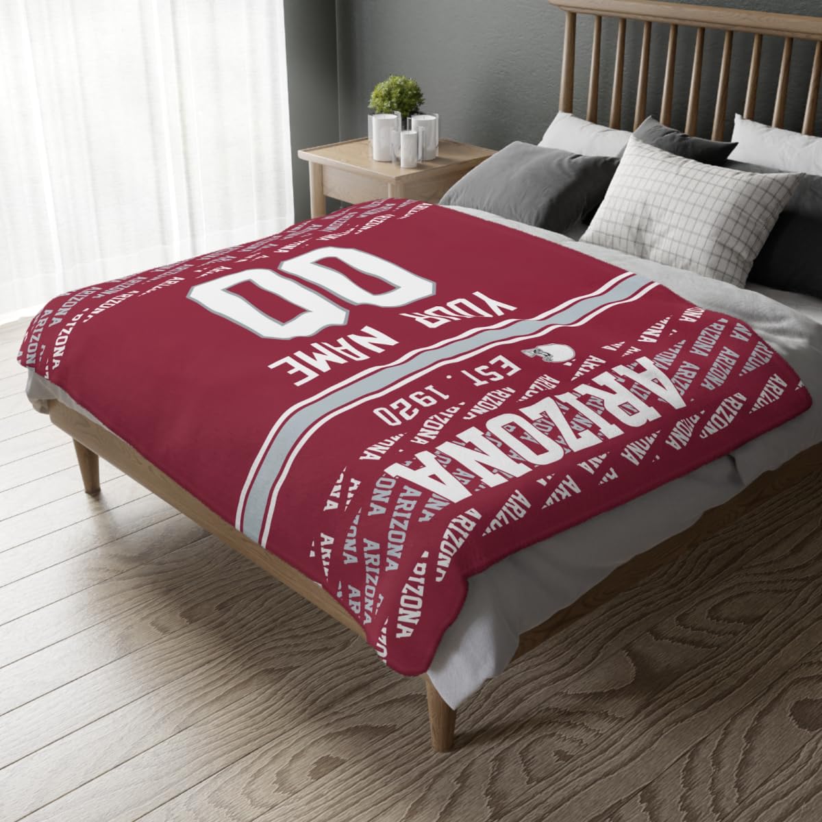 Custom Crimson Throw Blankets Arizona City