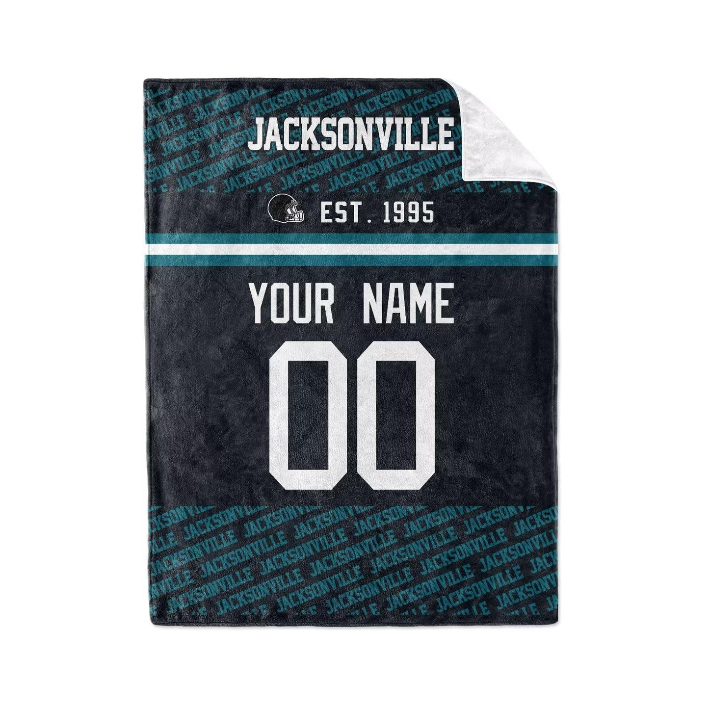 Custom Deep Navy Throw Blankets Jacksonville City