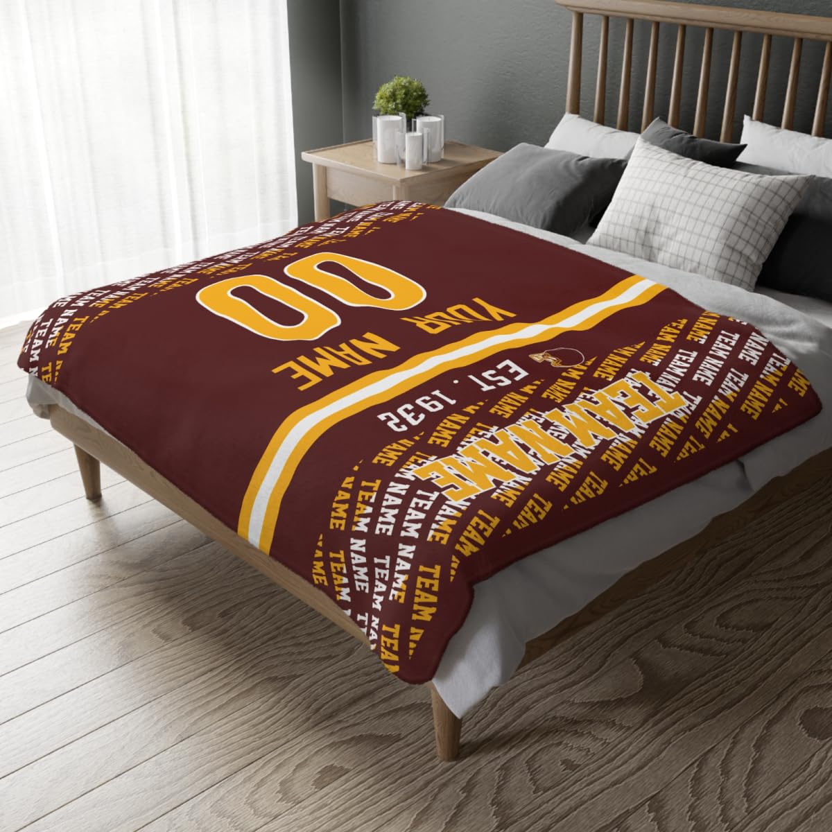 Custom Maroon Throw Blankets Custom City