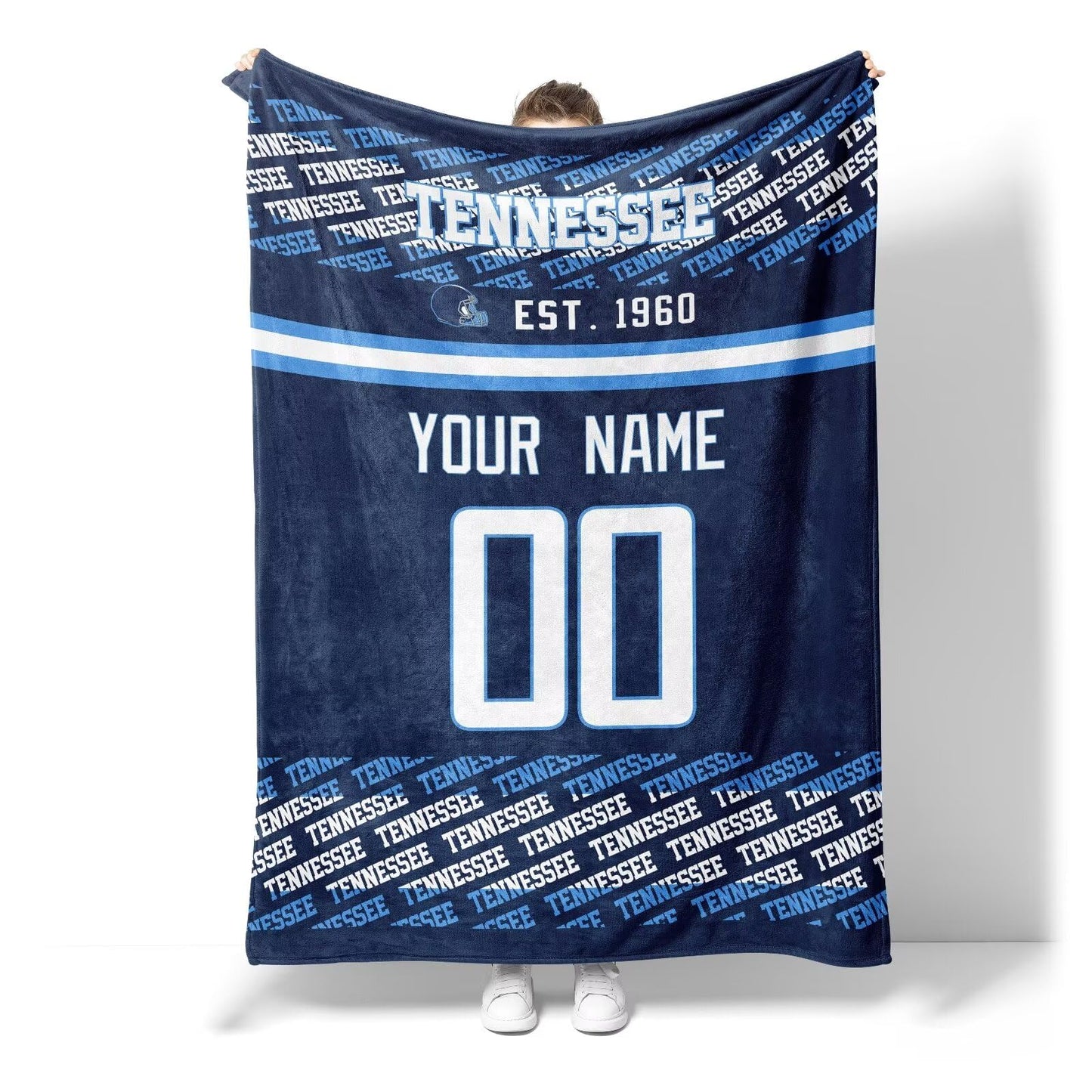 Custom Navy Throw Blankets Tennessee City