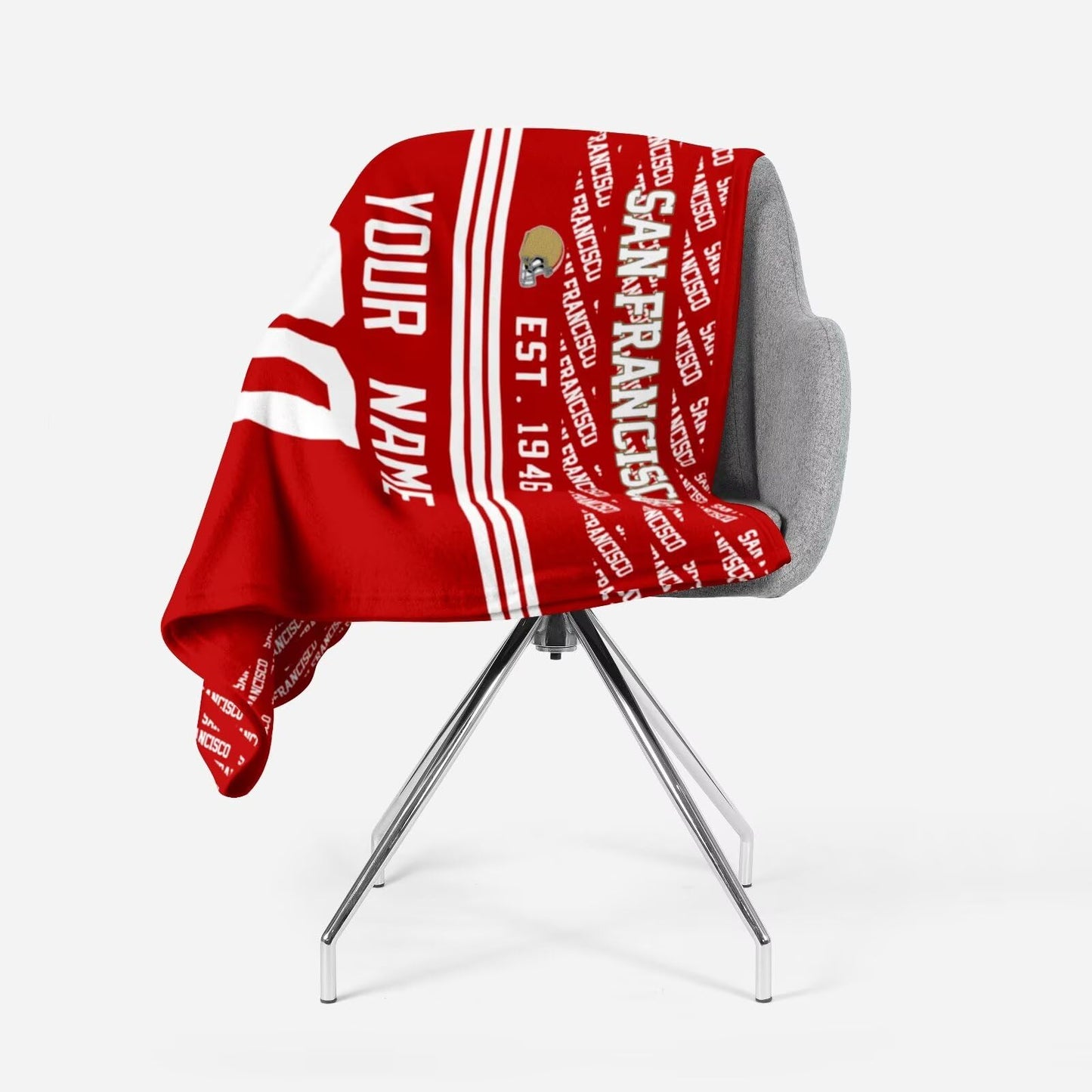 Custom Red Throw Blankets San Francisco City